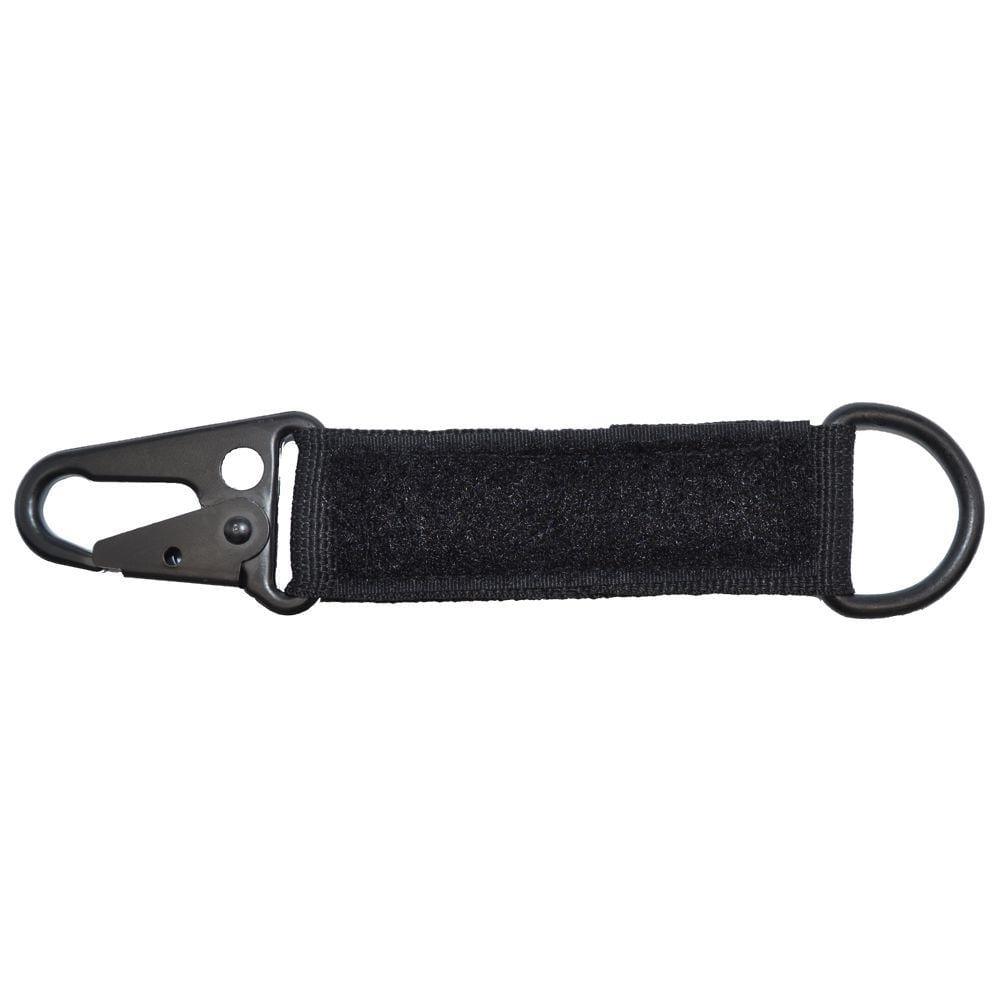 Tactical Gear Junkie Accessories Black HK 3'' Loop Keychain with D-Ring - American Made