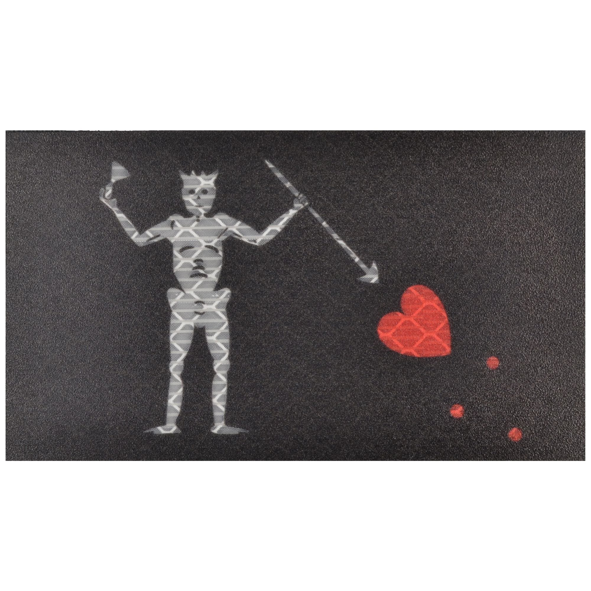 Tactical Gear Junkie Patches Reflective Edward Teach Blackbeard Pirate Flag - 2x3.5 Patch