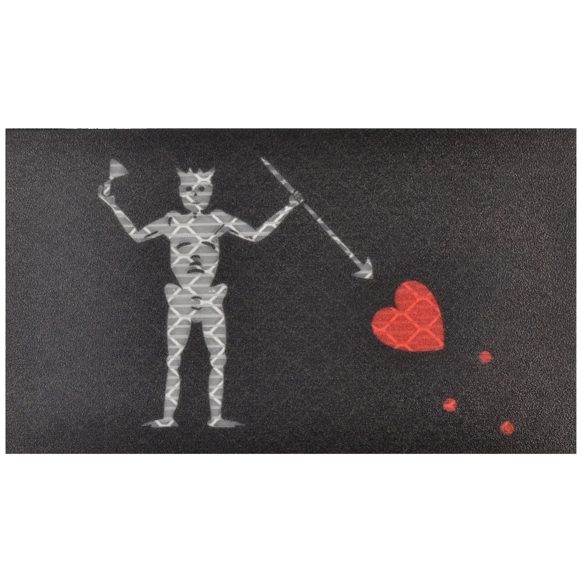 Tactical Gear Junkie Patches Reflective Edward Teach Blackbeard Pirate Flag - 2x3.5 Patch