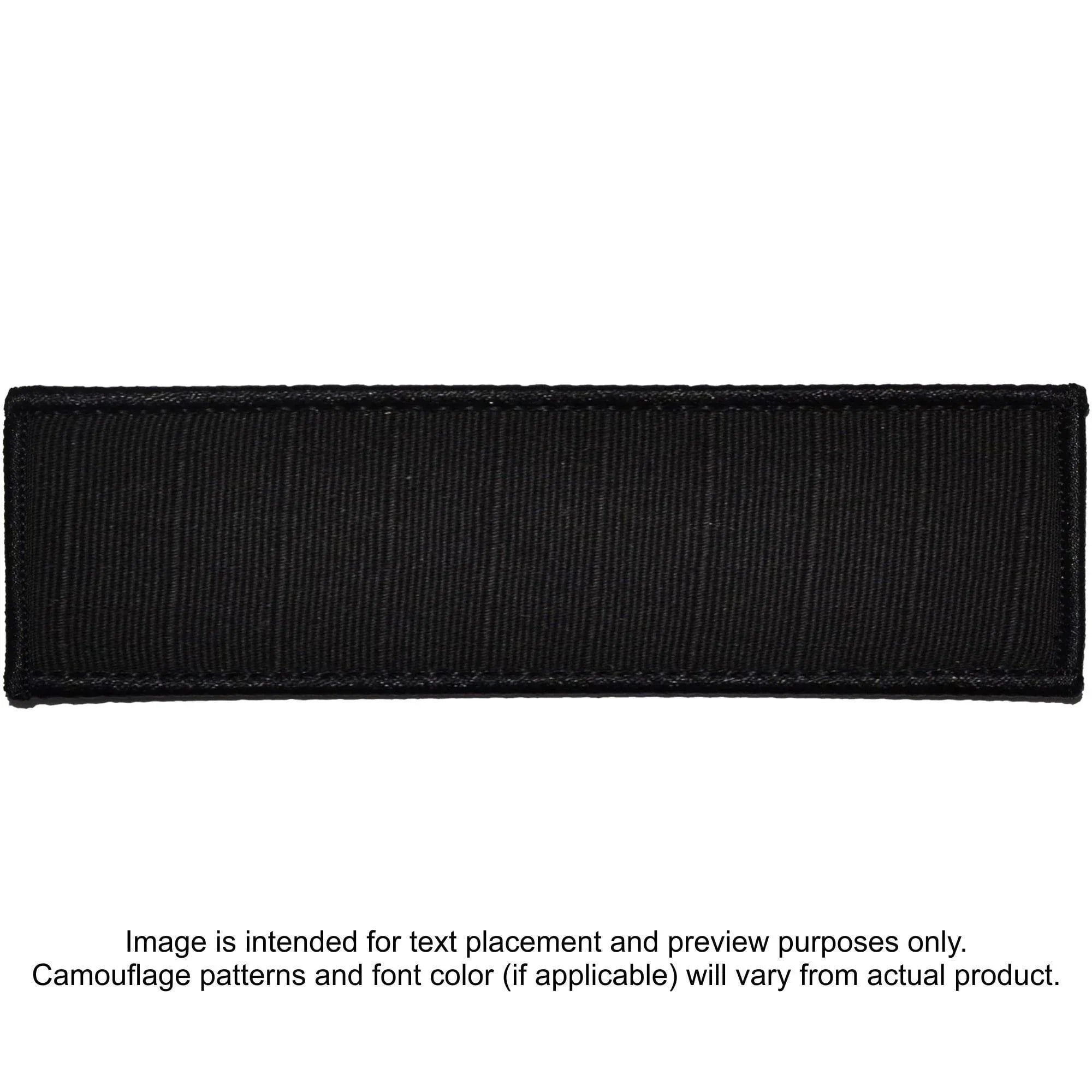 Tactical Gear Junkie Patches Black Custom Plate Carrier Text Patch - 3x10