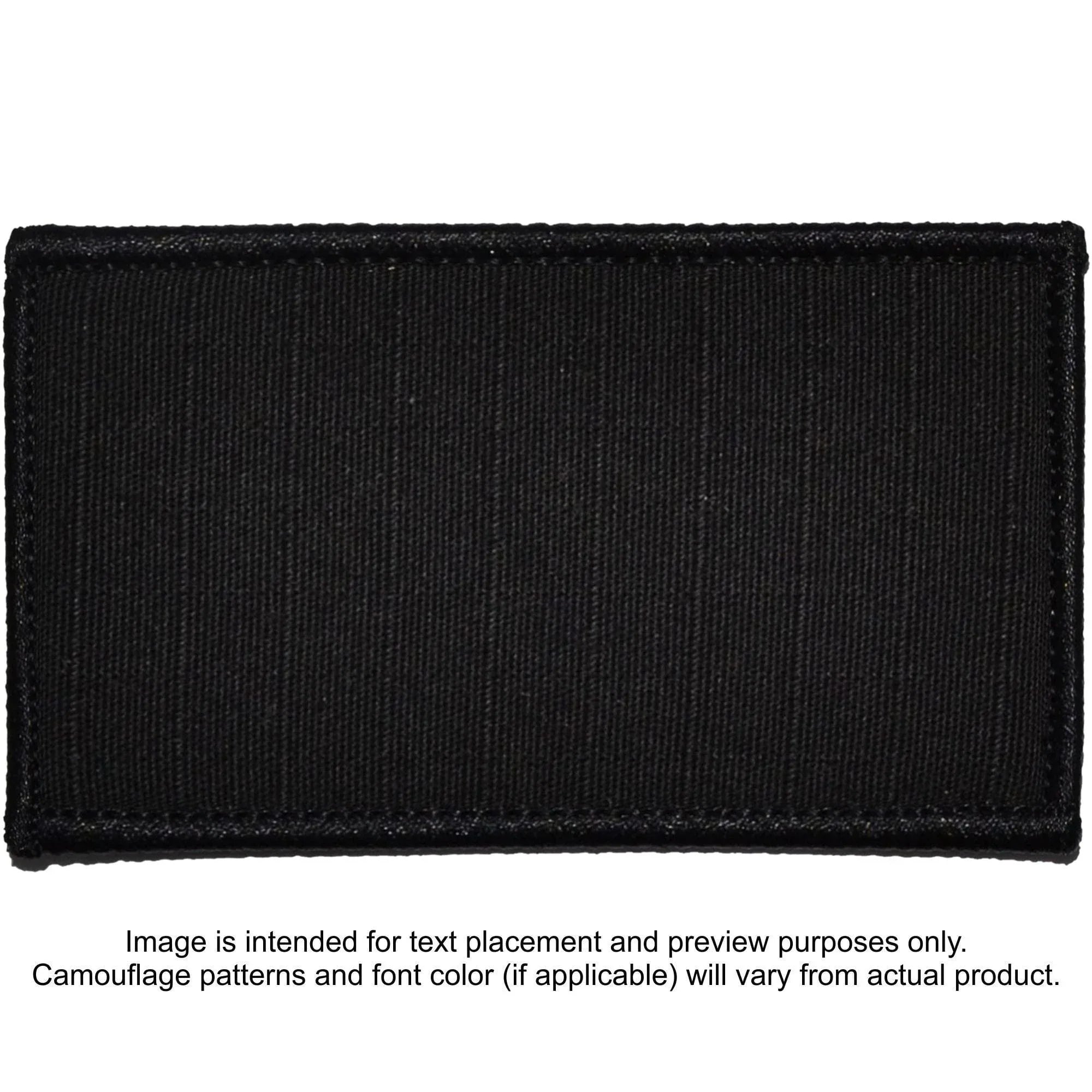 Tactical Gear Junkie Patches Black Custom Plate Carrier Text Patch - 3x5