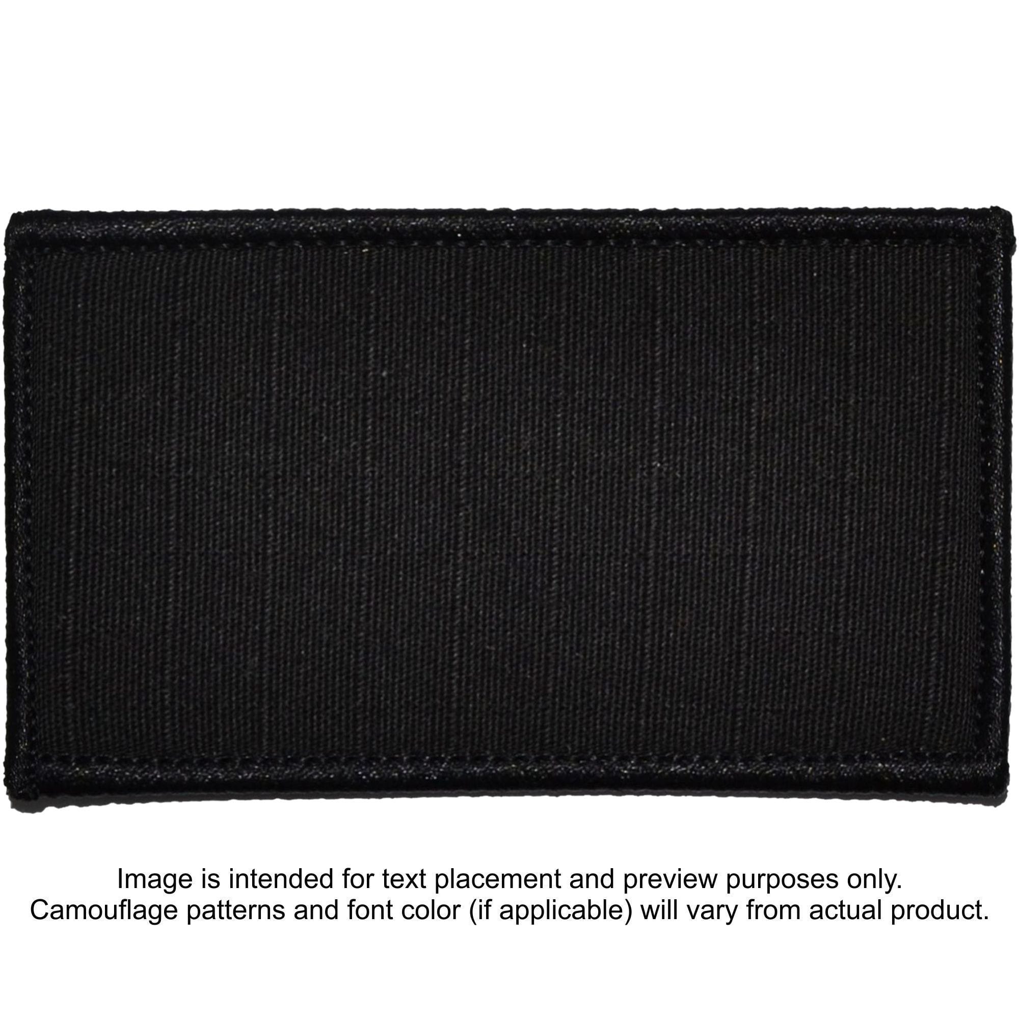 Tactical Gear Junkie Patches Black Custom Plate Carrier Text Patch - 2x5