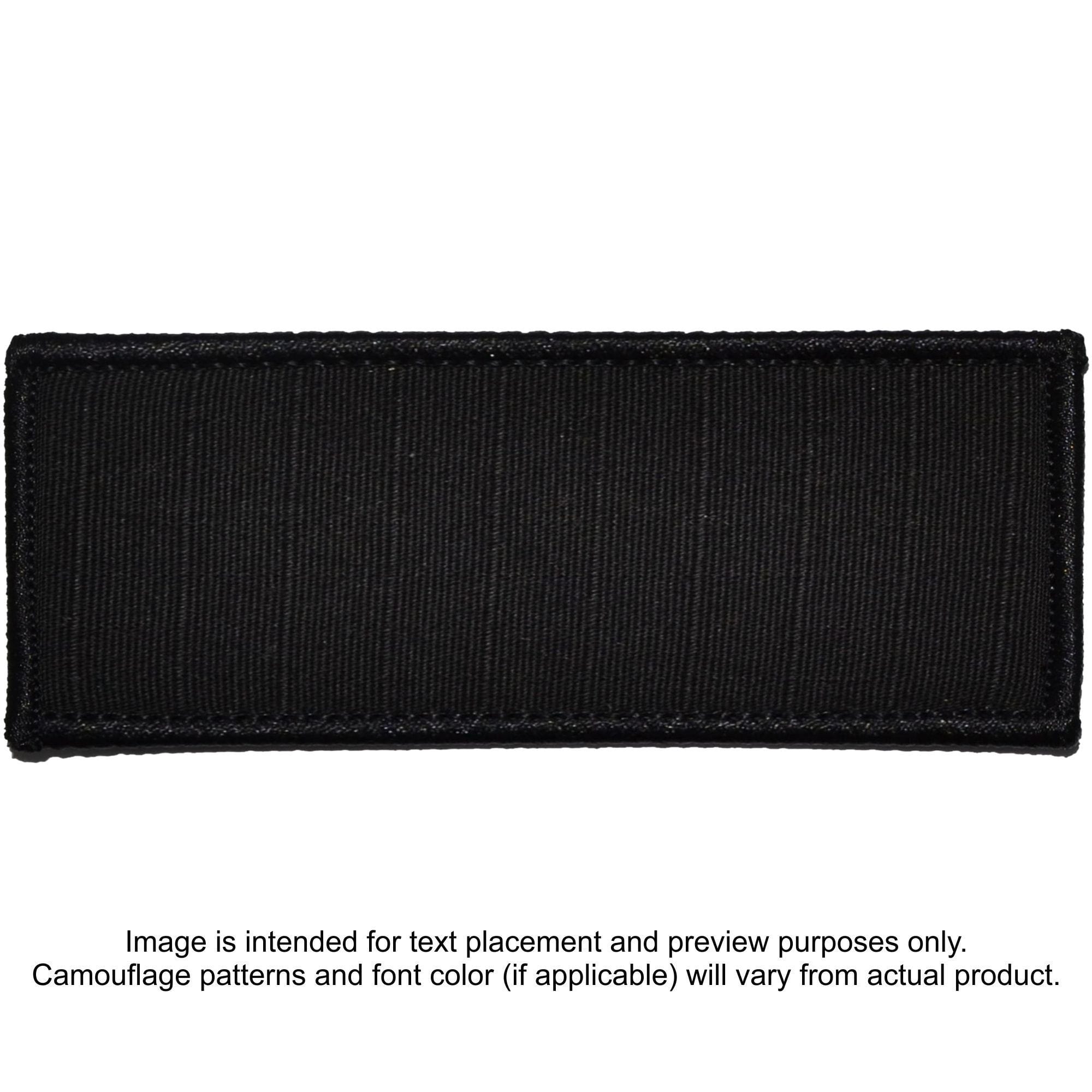 Tactical Gear Junkie Patches Black Custom Plate Carrier Text Patch - 4x10