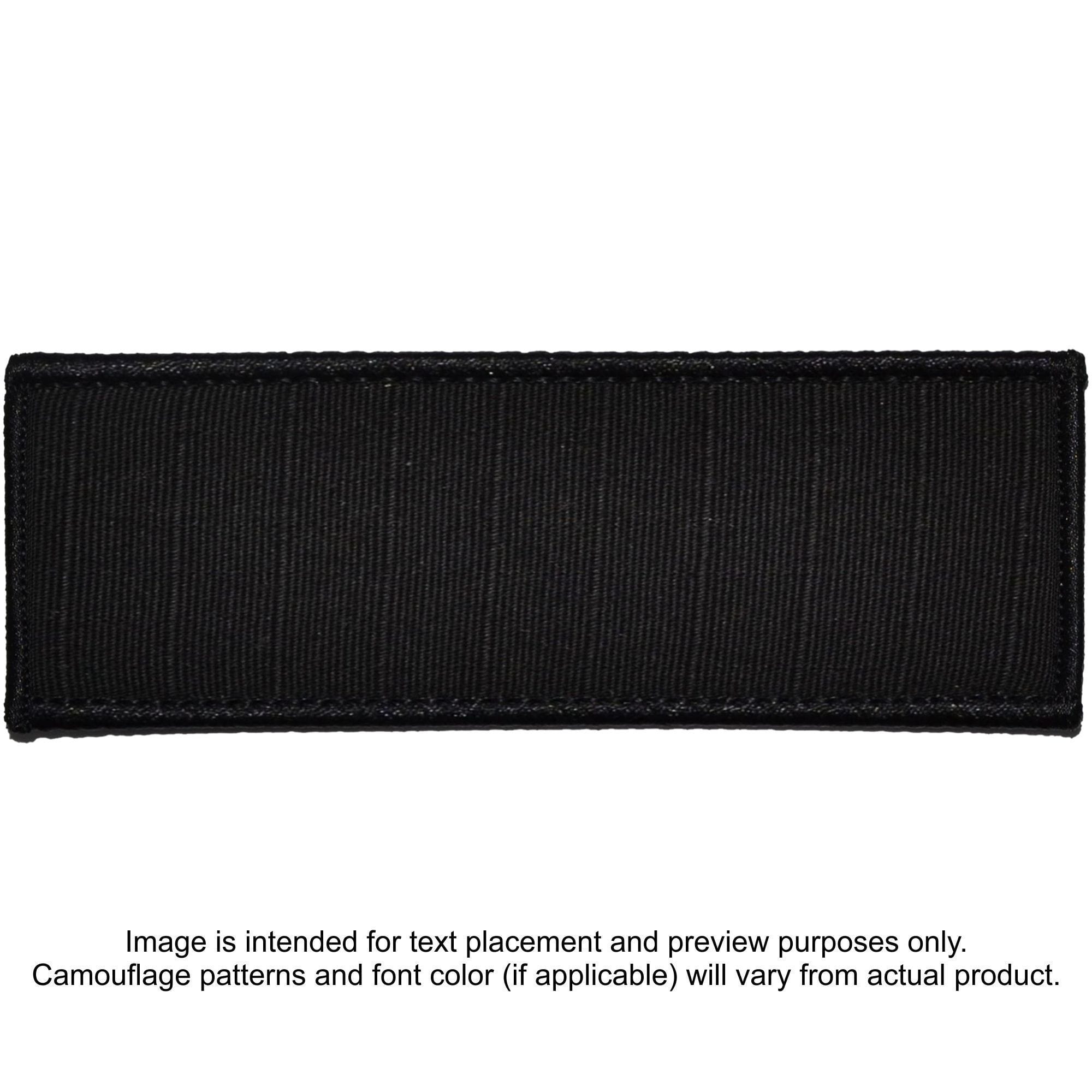 Tactical Gear Junkie Patches Black Custom Plate Carrier Text Patch - 4x11