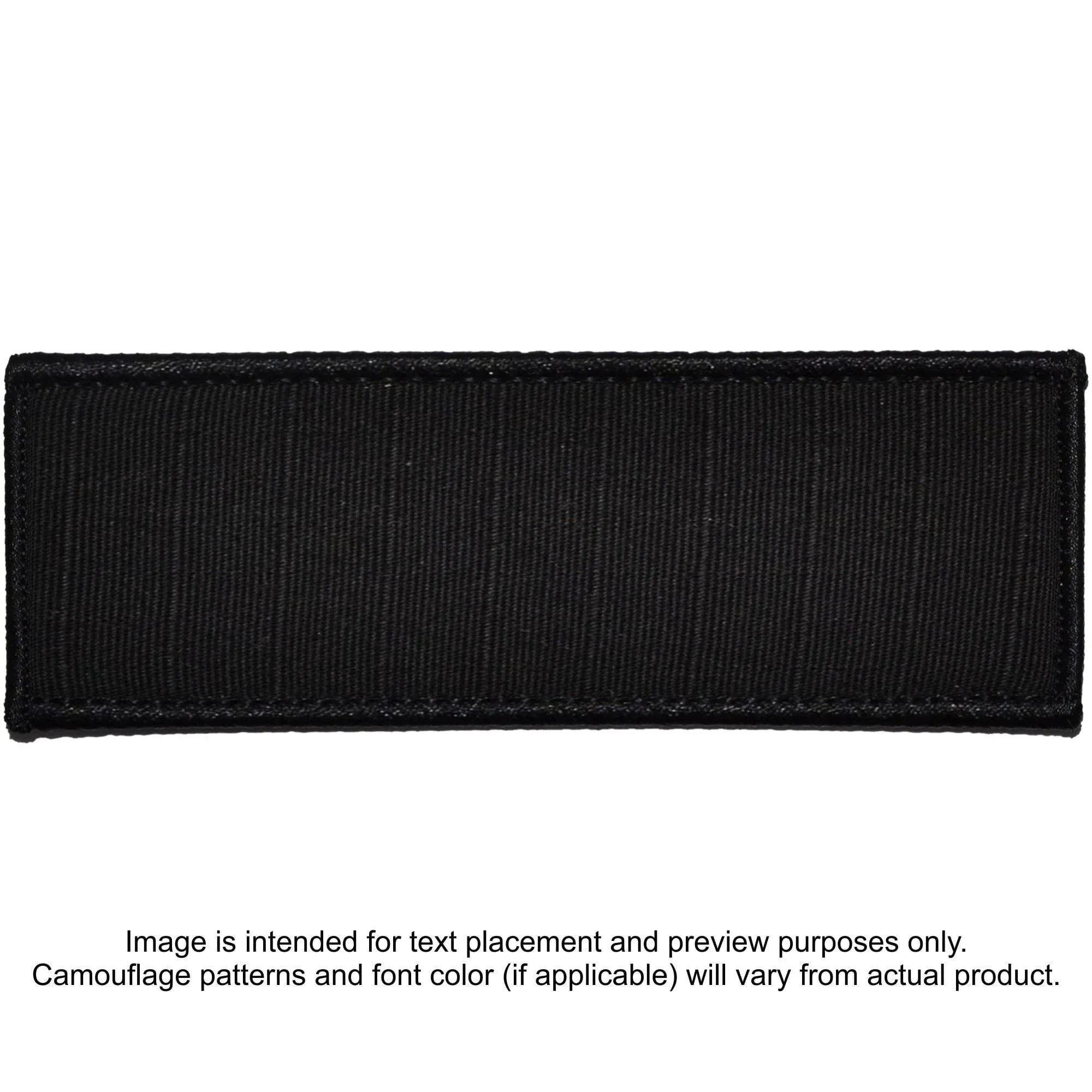 Tactical Gear Junkie Patches Black Custom Plate Carrier Text Patch - 4x11