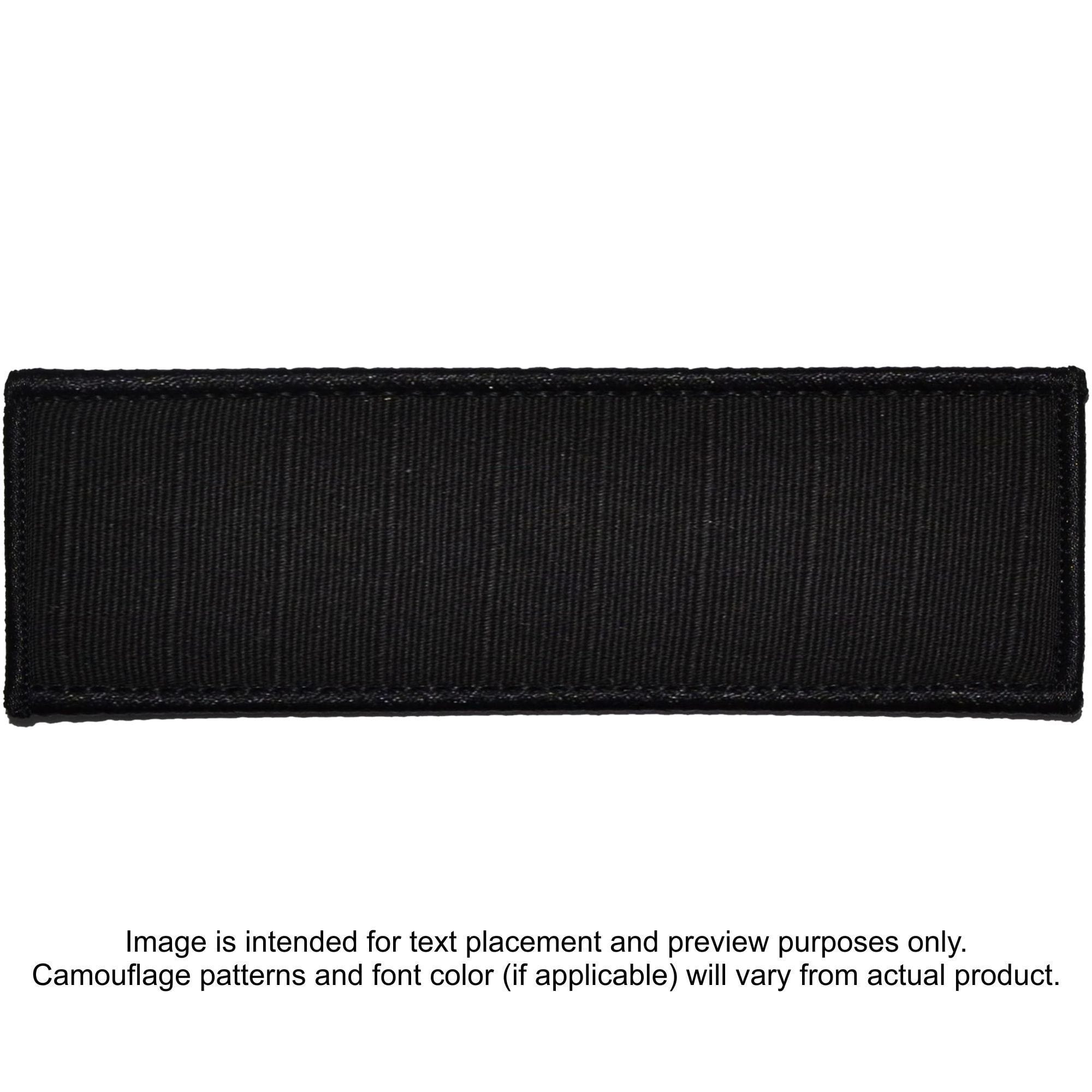 Tactical Gear Junkie Patches Black Custom Plate Carrier Text Patch - 2x6