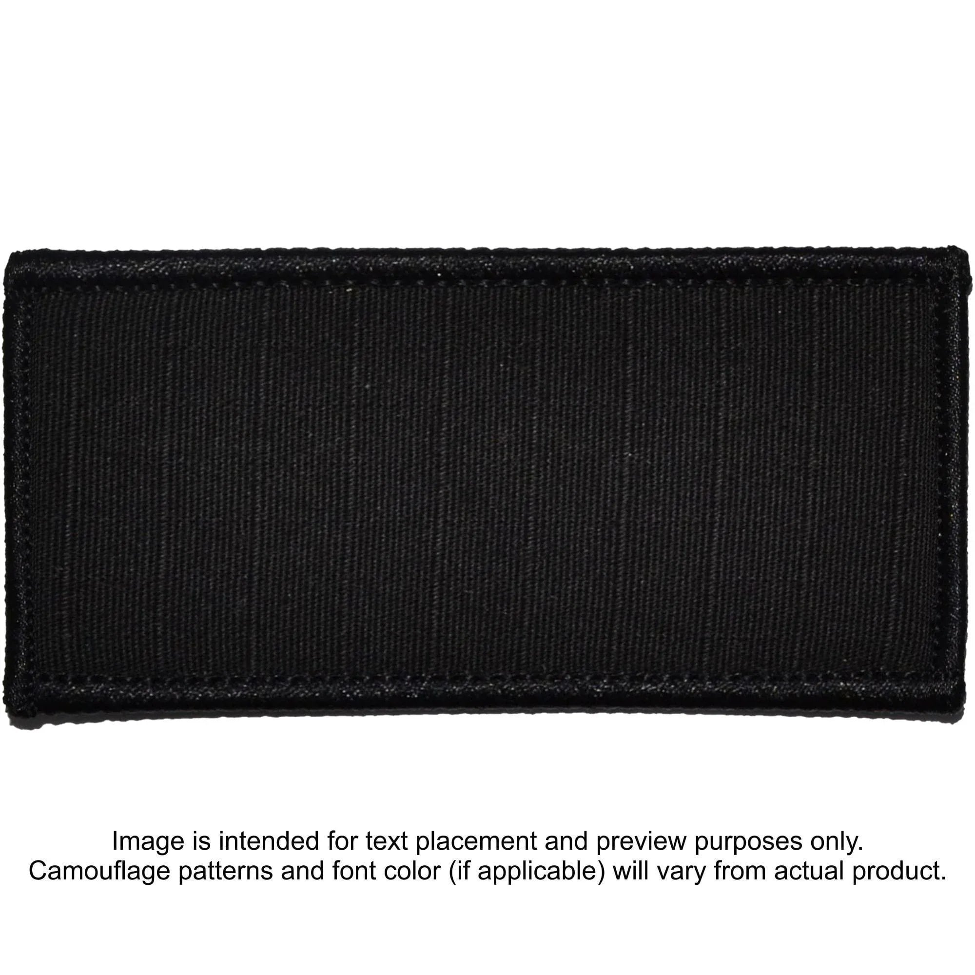 Tactical Gear Junkie Patches Black Custom Plate Carrier Text Patch - 3x6