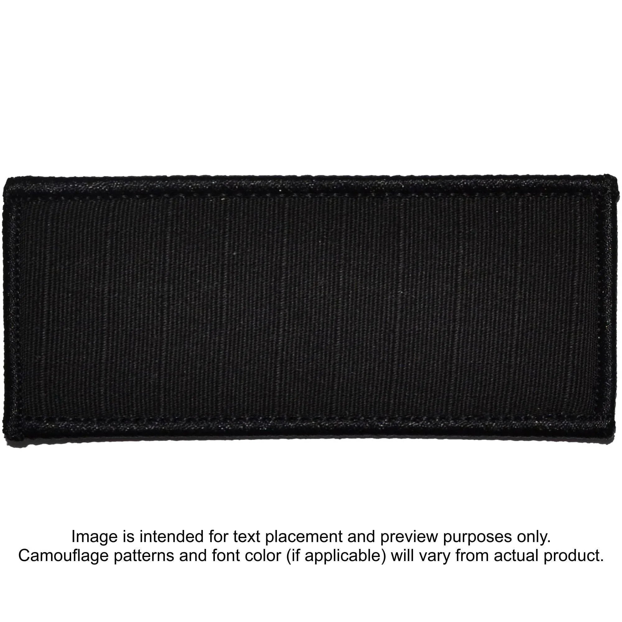 Tactical Gear Junkie Patches Black Custom Plate Carrier Text Patch - 4x9