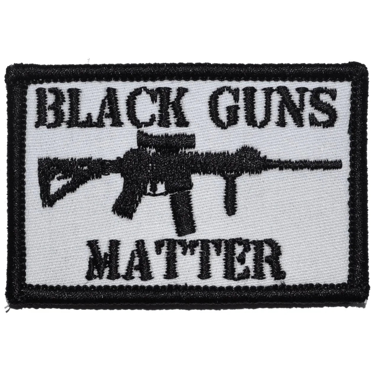 Tactical Gear Junkie Patches Full Color Black Guns Matter - 2x3 Patch