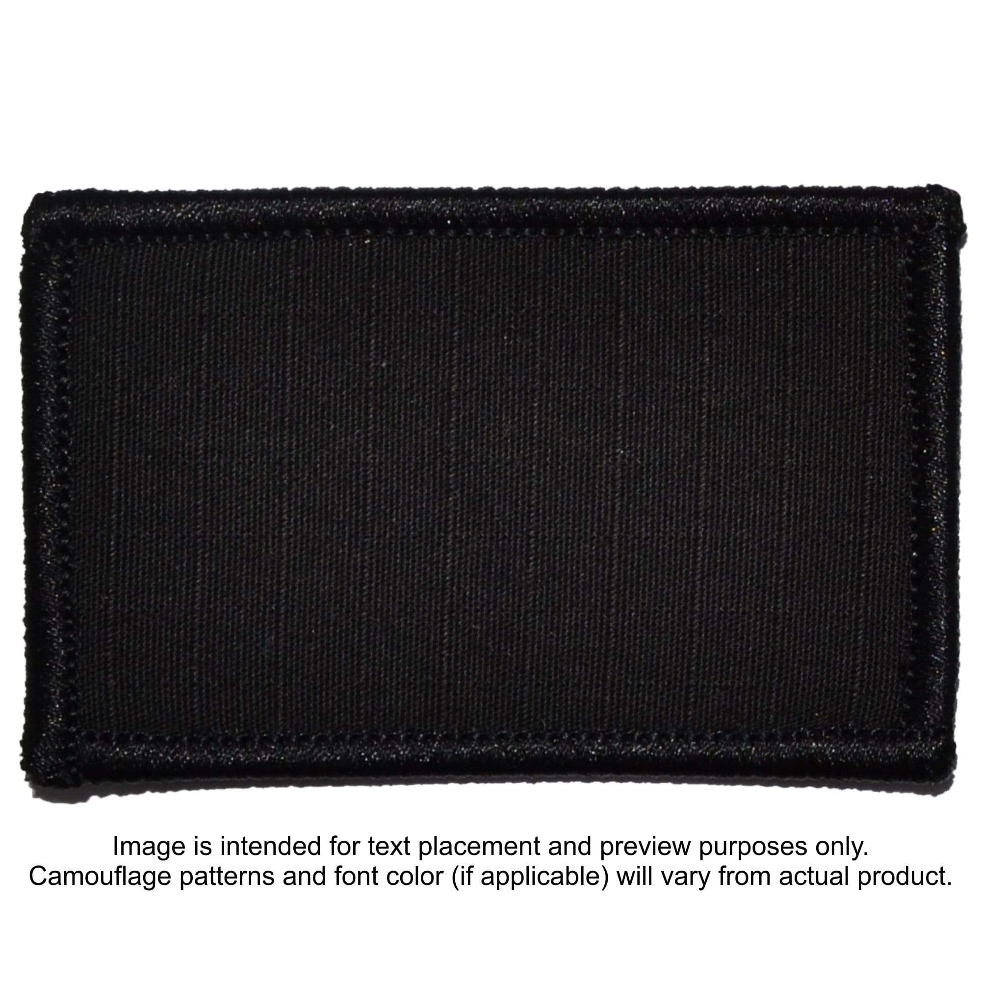 Tactical Gear Junkie Patches Black Custom Text Patch - 2x3