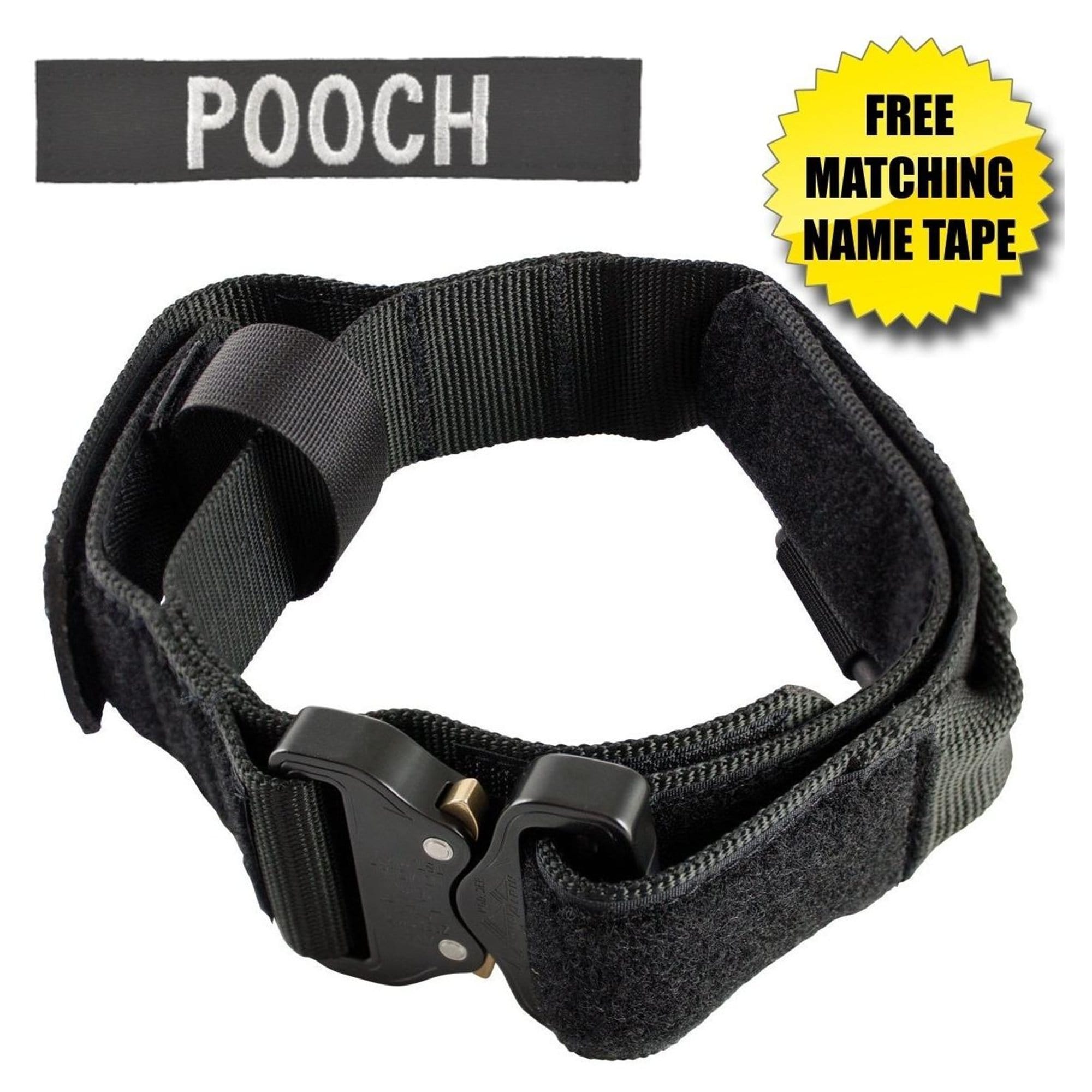 United States Tactical Tactical Gear Black United States Tactical Dog Receiver Collar with COBRA Buckle