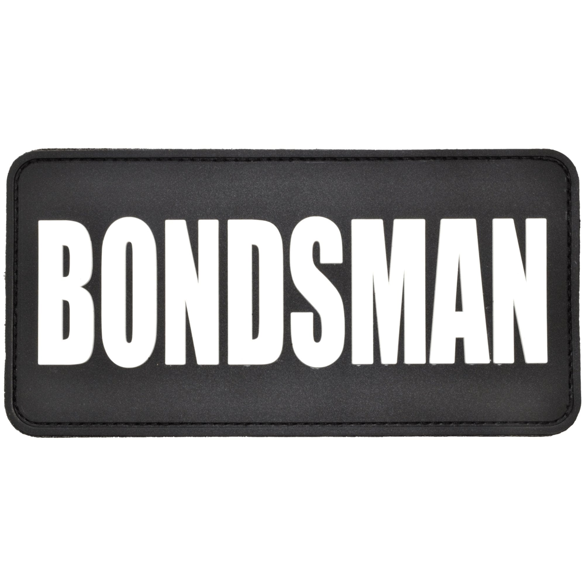 Tactical Gear Junkie Patches Black Bondsman Plate Carrier - 3x6 PVC Patch