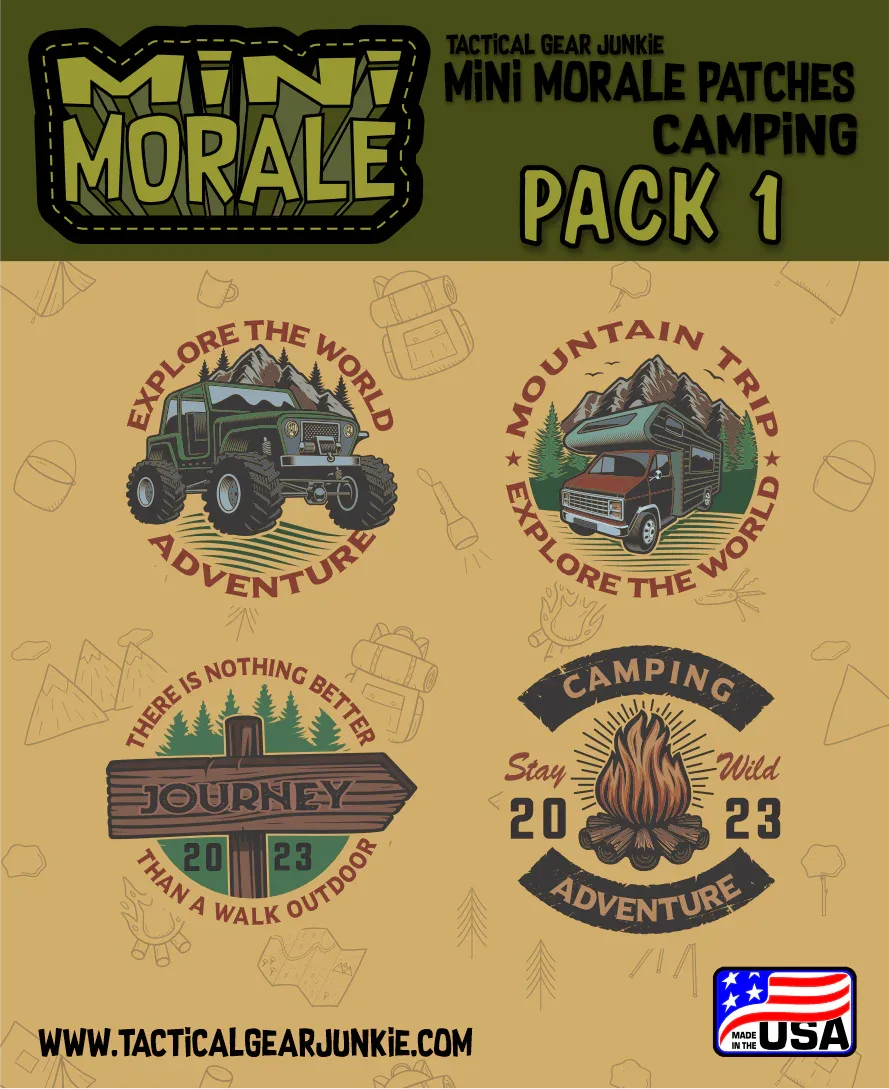Tactical Gear Junkie Patches Mini Morale - Camping Pack 1