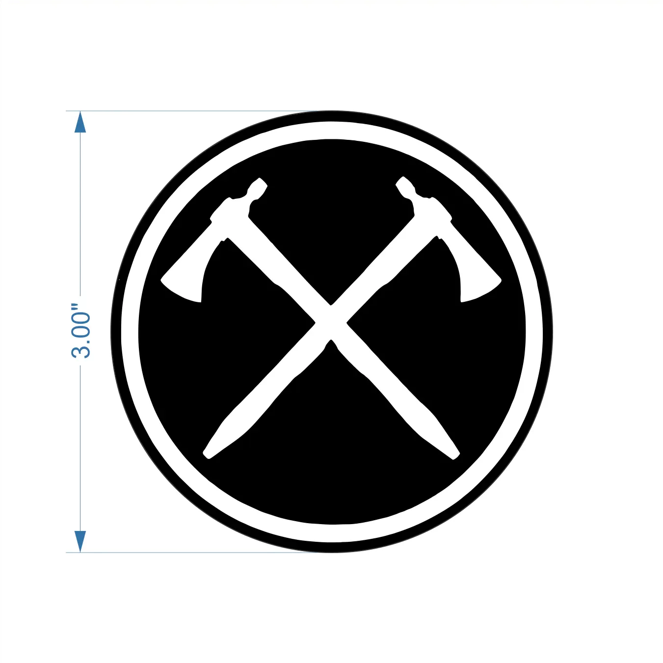 Tactical Gear Junkie Stickers Black / Pipehawks Circle Logo Civil Affairs - Pipehawks - 3 inch Sticker