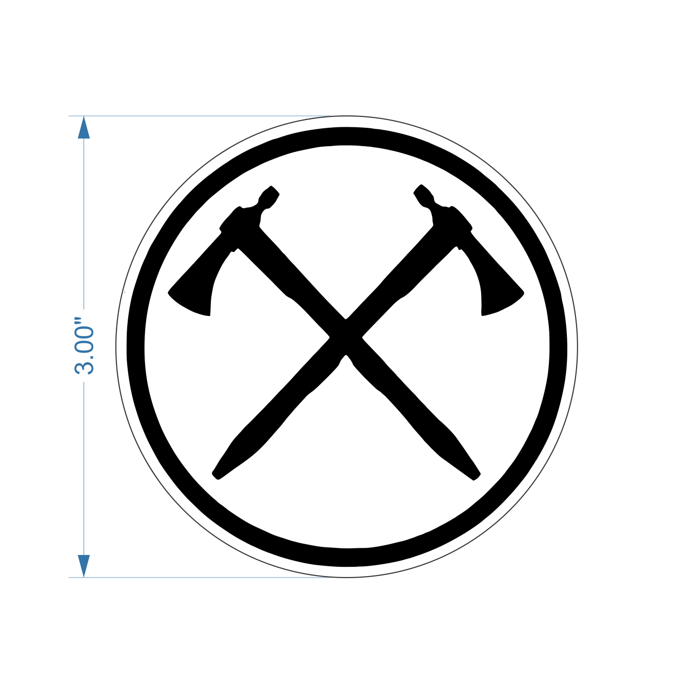 Tactical Gear Junkie Stickers White / Pipehawks Circle Logo Civil Affairs - Pipehawks - 3 inch Sticker