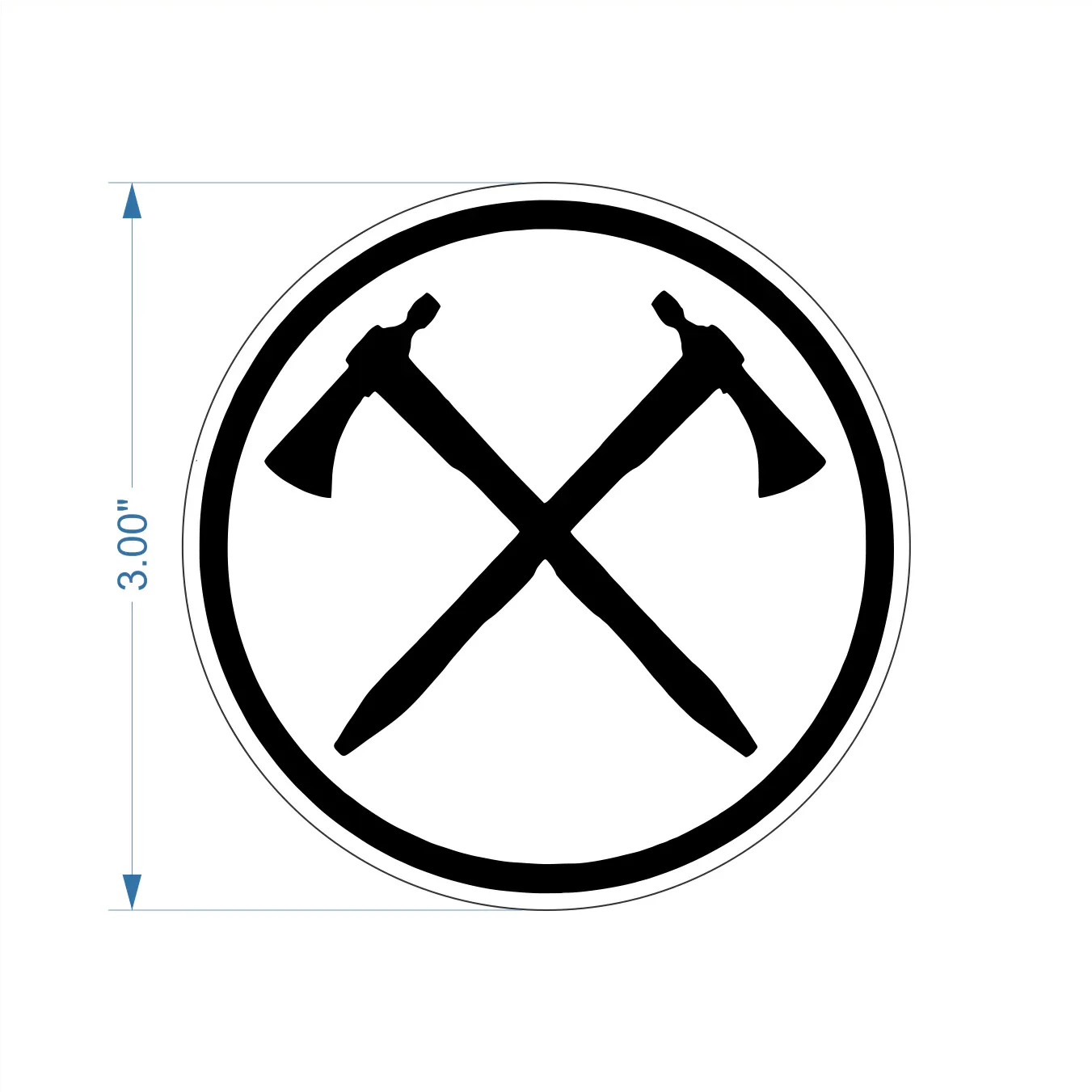 Tactical Gear Junkie Stickers White / Pipehawks Circle Logo Civil Affairs - Pipehawks - 3 inch Sticker