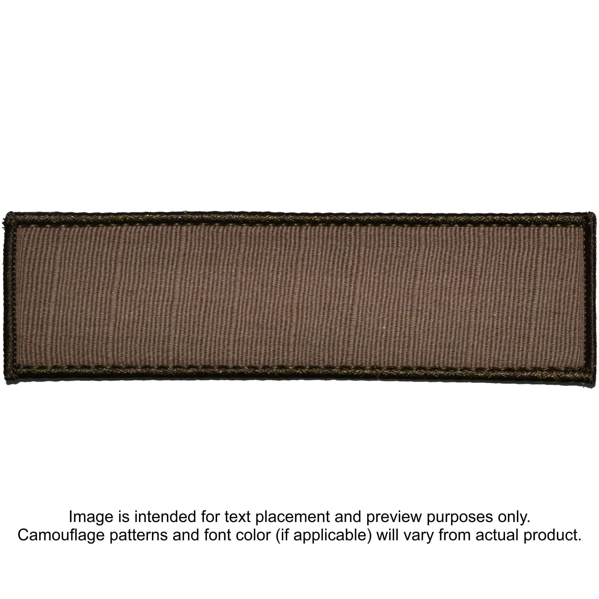 Tactical Gear Junkie Patches Coyote Brown Custom Plate Carrier Text Patch - 3x10