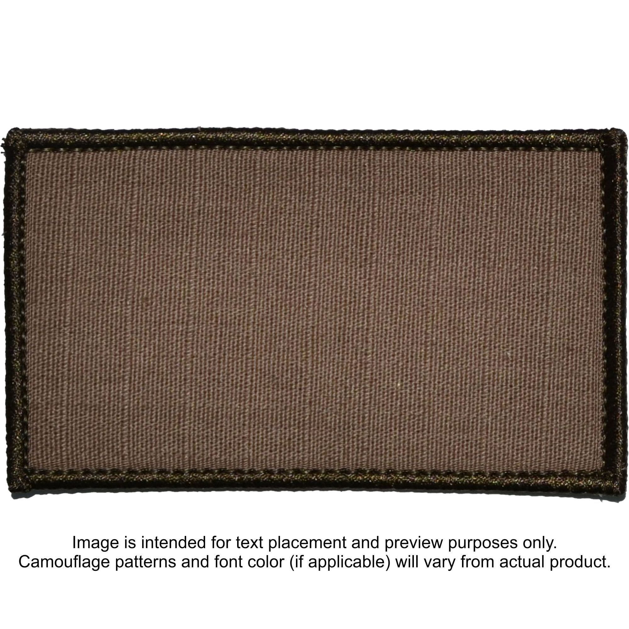 Tactical Gear Junkie Patches Coyote Brown Custom Plate Carrier Text Patch - 3x5