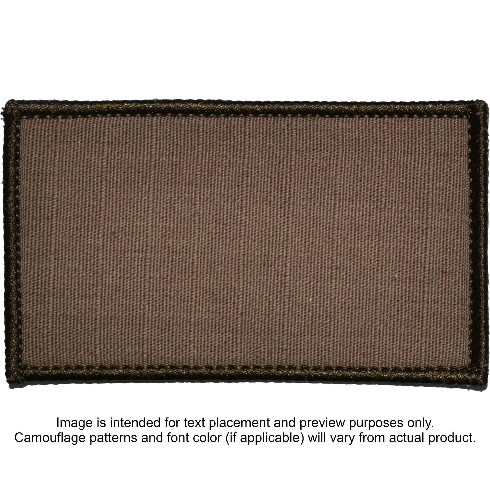 Tactical Gear Junkie Patches Coyote Brown Custom Plate Carrier Text Patch - 3x5