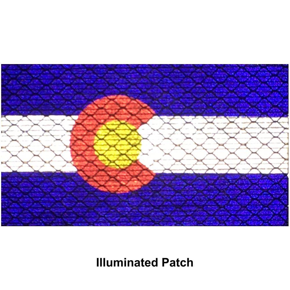 Tactical Gear Junkie Patches Reflective Colorado State Flag - 2x3.5 Patch