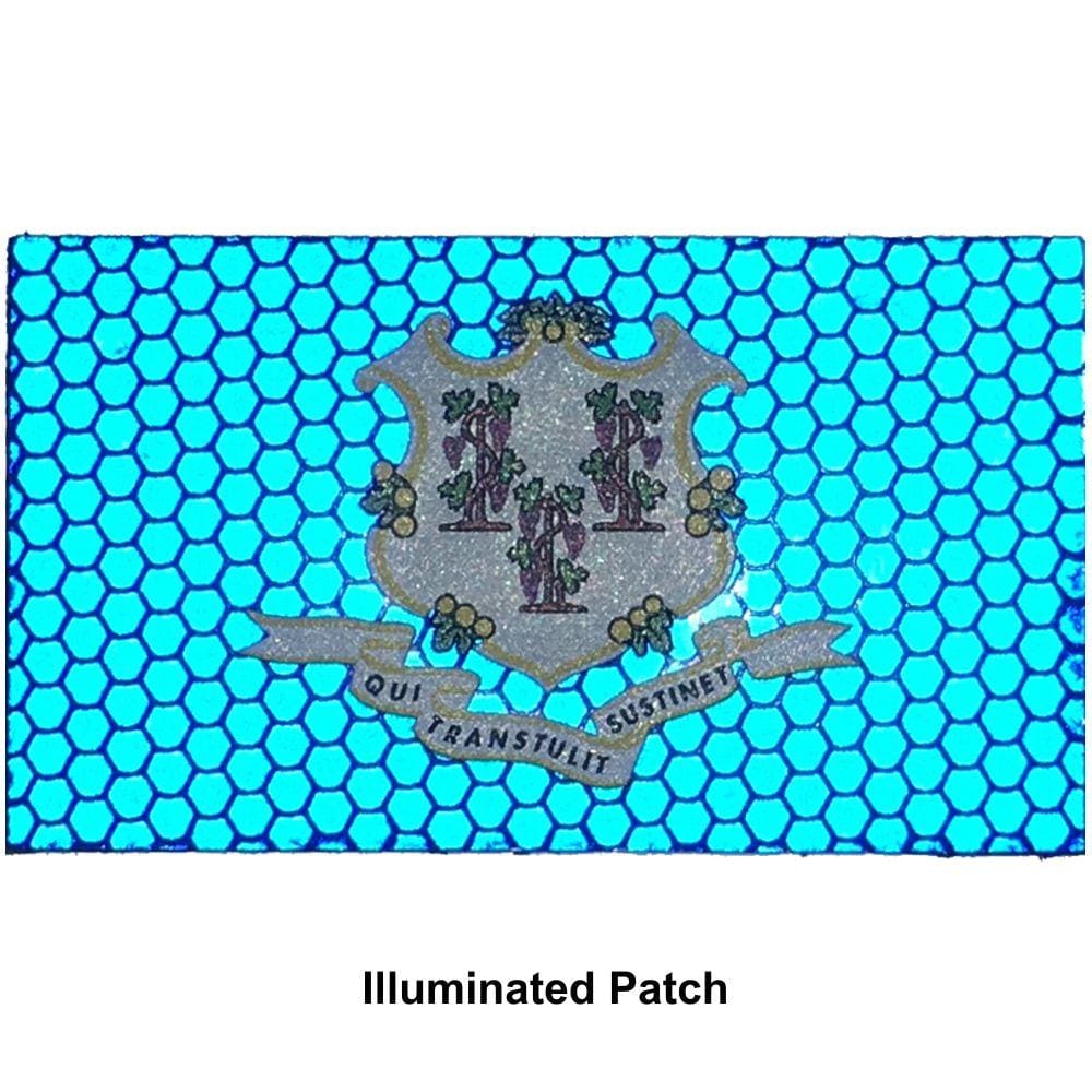 Tactical Gear Junkie Patches Reflective Connecticut State Flag - 2x3.5 Patch