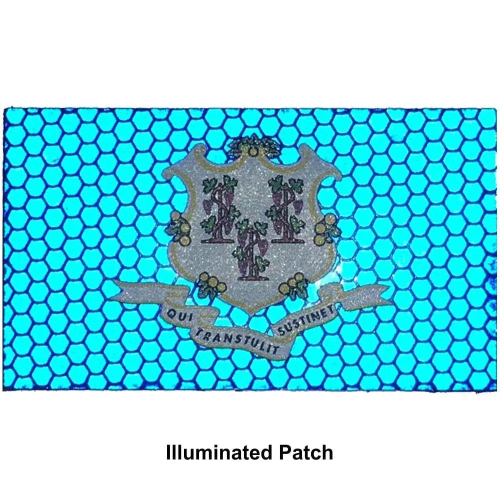 Tactical Gear Junkie Patches Reflective Connecticut State Flag - 2x3.5 Patch