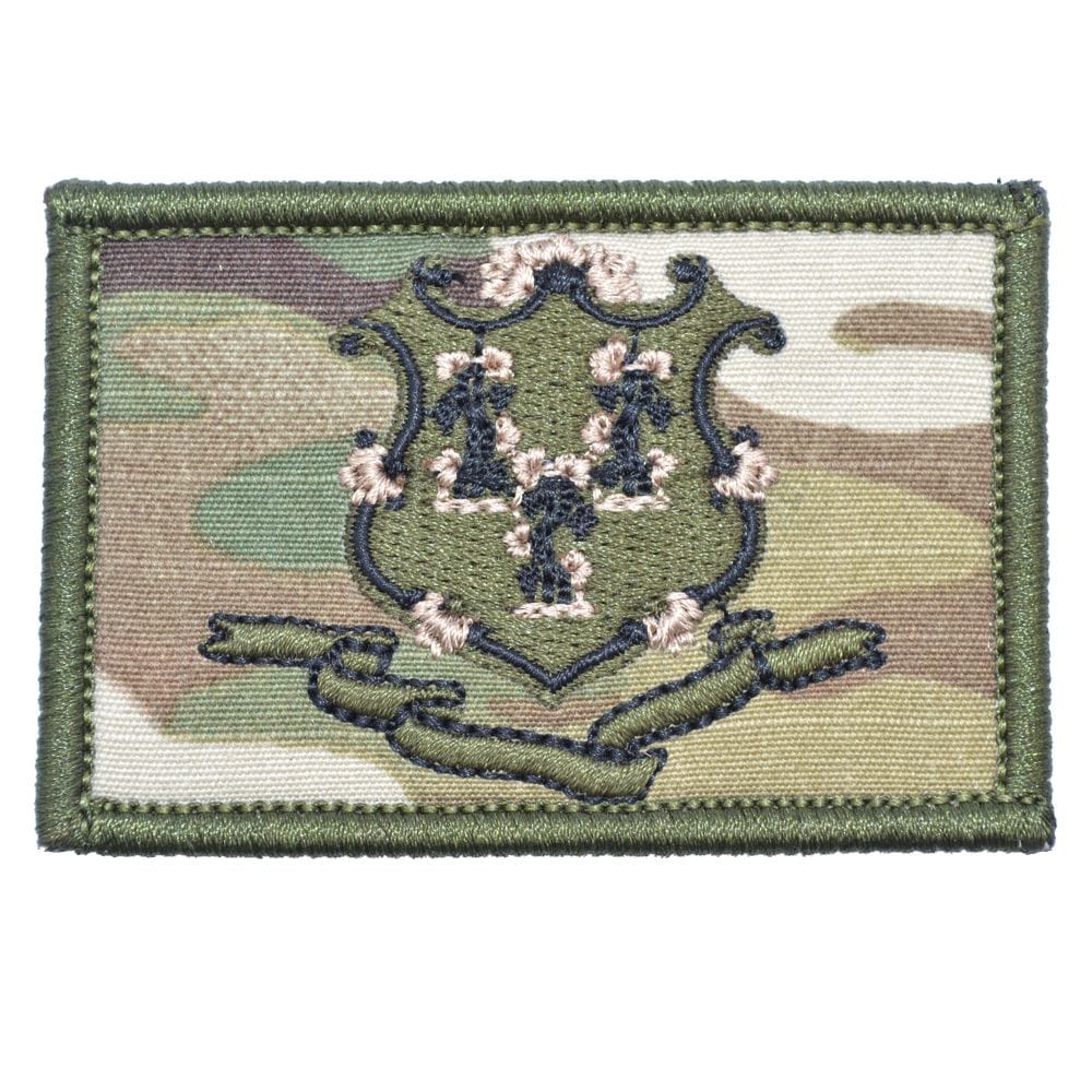 Tactical Gear Junkie Patches MultiCam Connecticut State Flag - 2x3 Patch