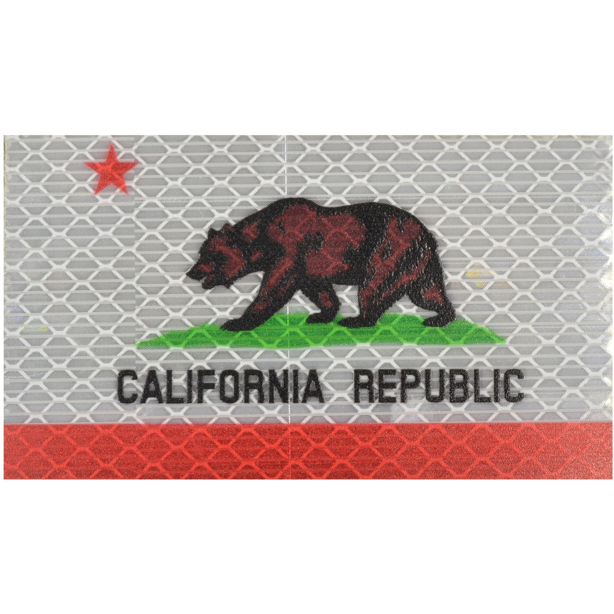 Tactical Gear Junkie Patches Reflective California Republic State Flag - 2x3.5 Patch