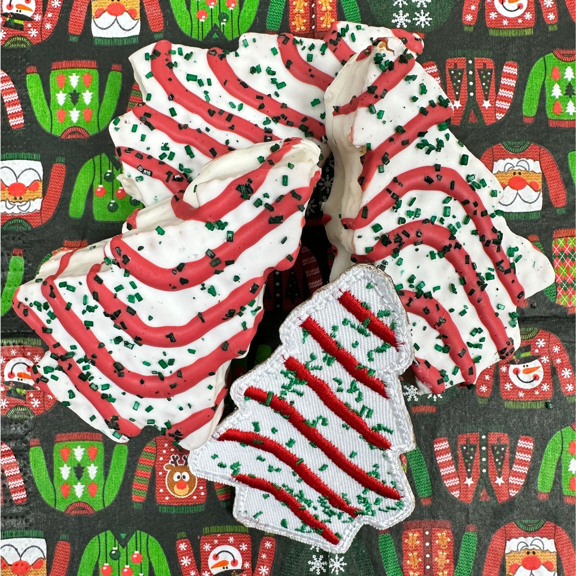 Tactical Gear Junkie Patches Christmas Tree Cake - Embroidered- 3.75 inch patch