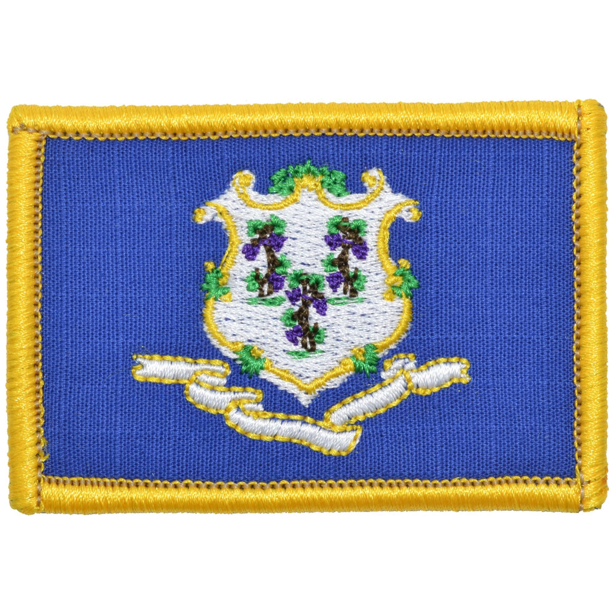 Tactical Gear Junkie Patches Full Color Connecticut State Flag - 2x3 Patch