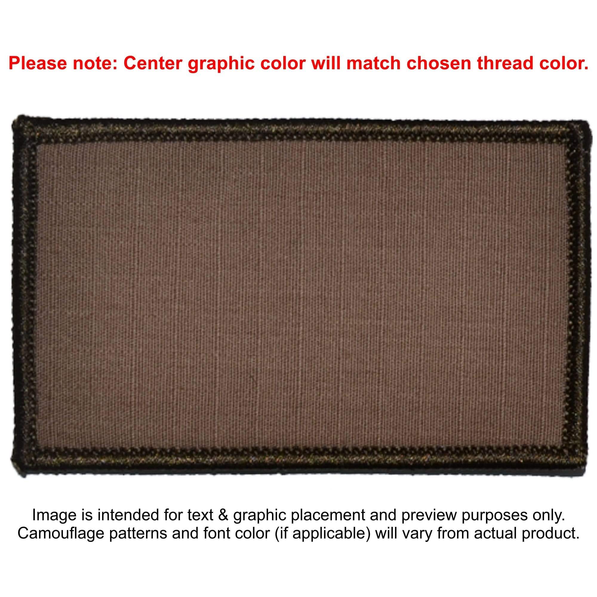 Tactical Gear Junkie Patches Coyote Brown Custom Made Combat Plate Carrier Flak Patch - Custom Image