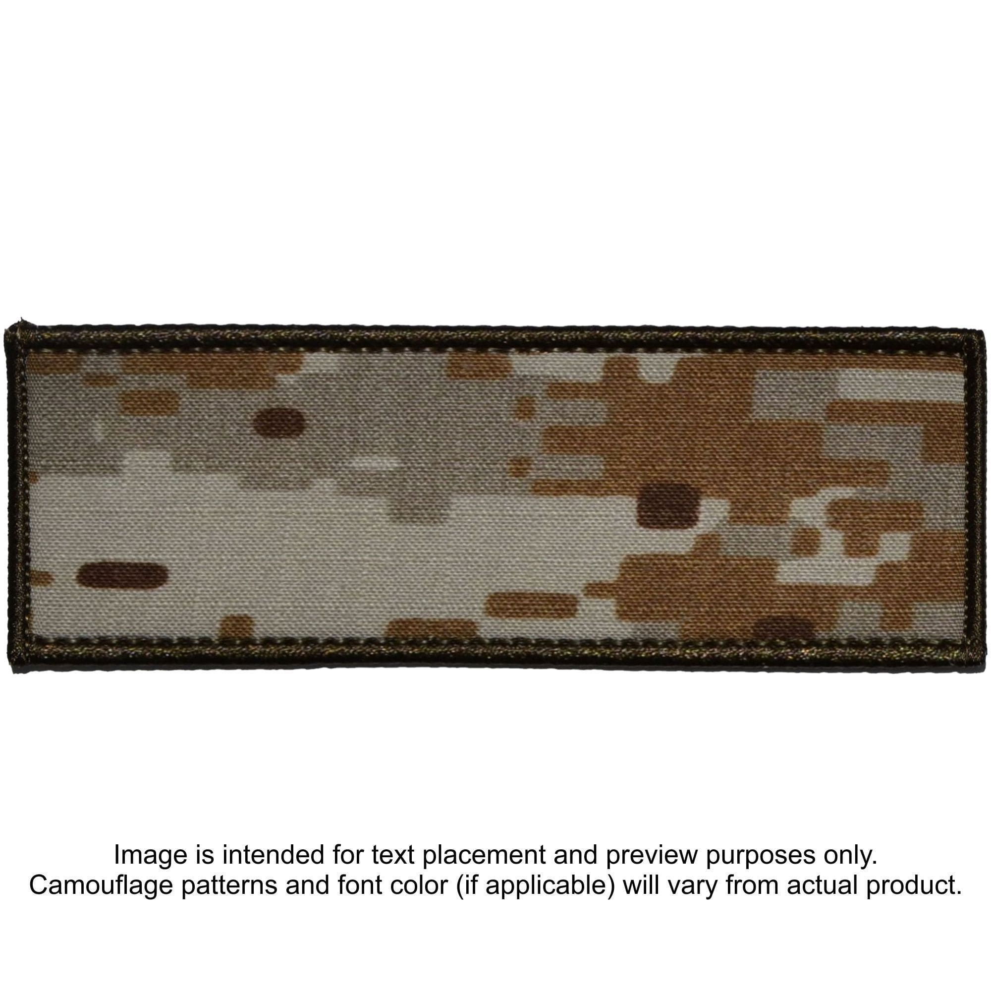 Tactical Gear Junkie Patches MARPAT Desert Custom Plate Carrier Text Patch - 4x11