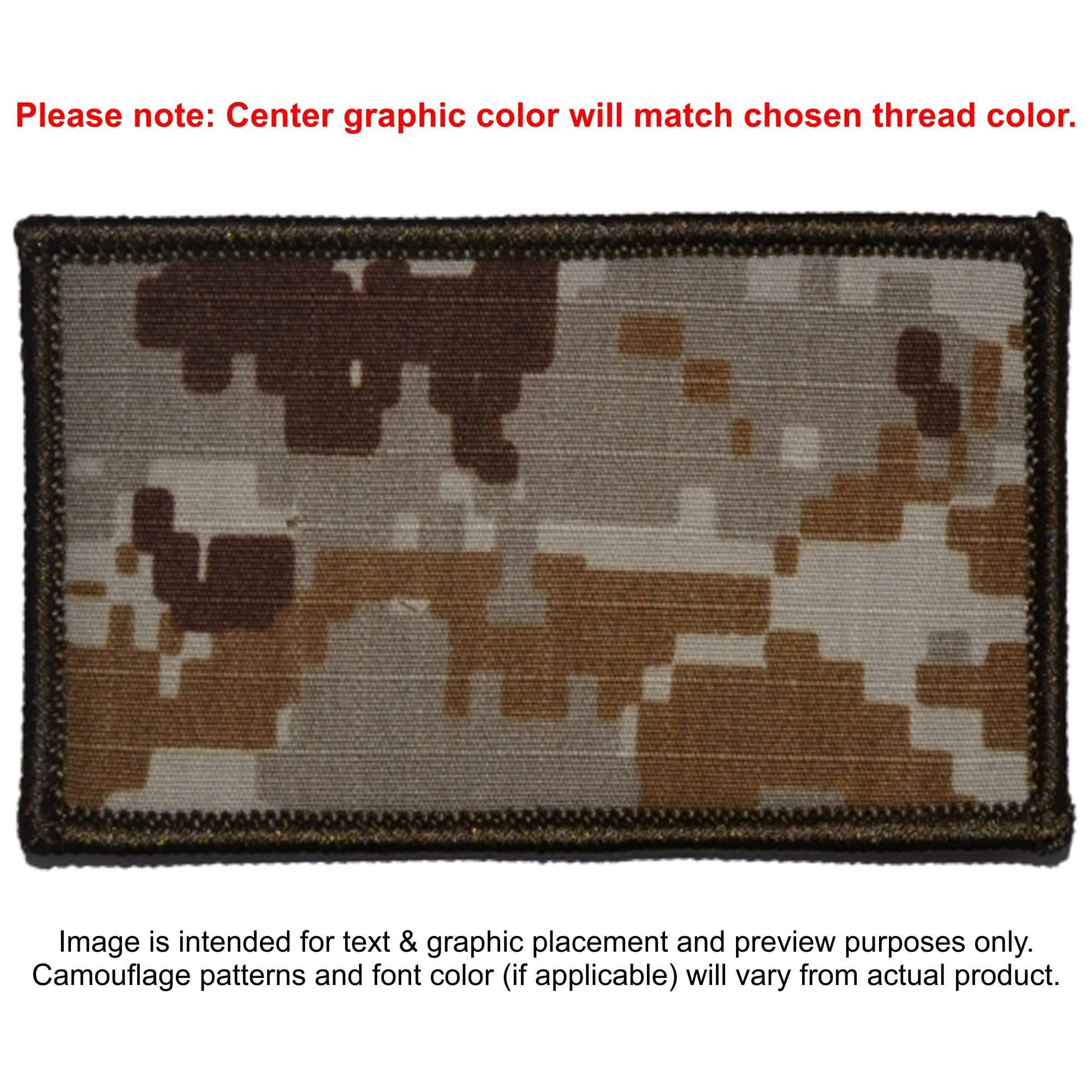 Tactical Gear Junkie Patches MARPAT Desert Custom Made Combat Plate Carrier Flak Patch - Custom Image