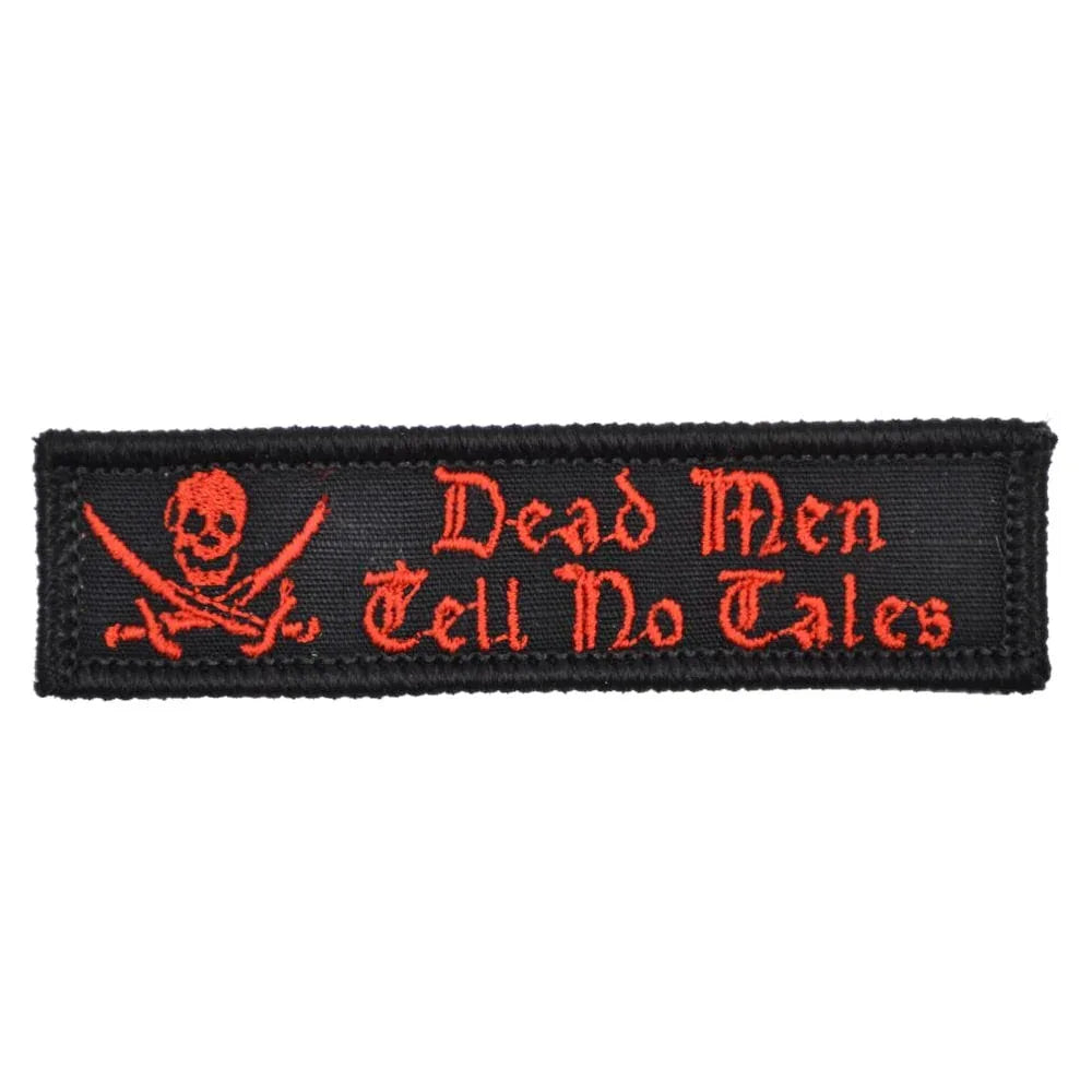 Tactical Gear Junkie Patches Black & Red Dead Men Tell No Tales - Version 2.0 - 1x3.75 Patch