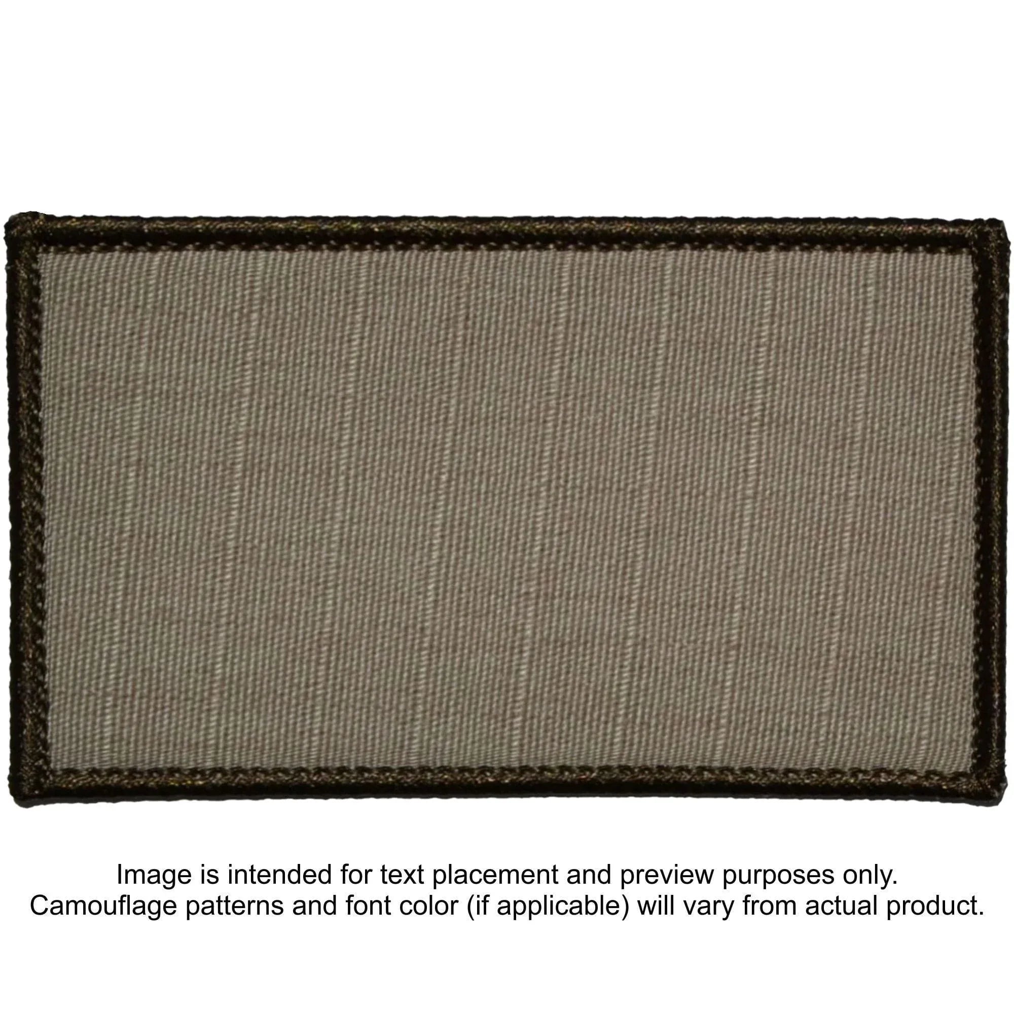 Tactical Gear Junkie Patches Desert Sand Custom Plate Carrier Text Patch - 3x5