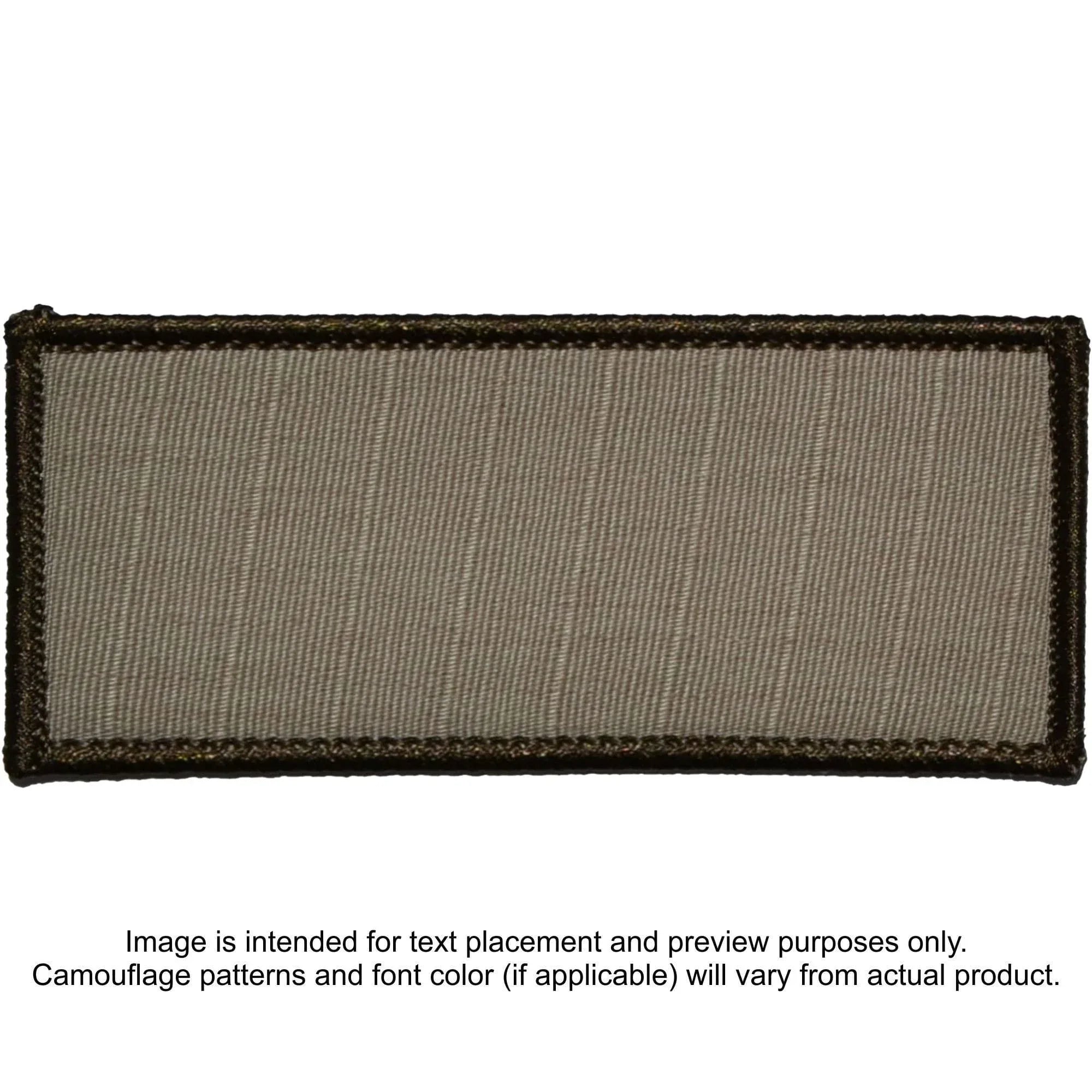 Tactical Gear Junkie Patches Desert Sand Custom Plate Carrier Text Patch - 4x9