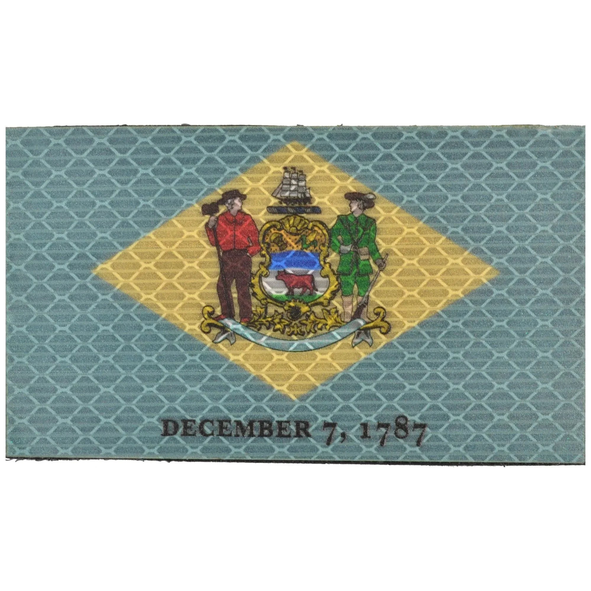 Tactical Gear Junkie Patches Reflective Delaware State Flag - 2x3.5 Patch