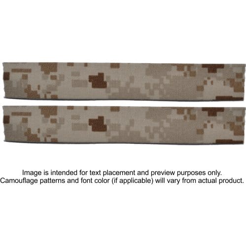 Tactical Gear Junkie Name Tapes 2 Piece Custom Name Tape Set - SEW ON - Desert Marpat