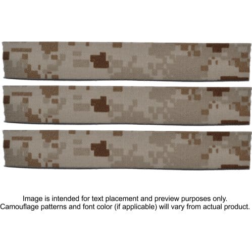 Tactical Gear Junkie Name Tapes 3 Piece Custom Name Tape Set - SEW ON - Desert Marpat