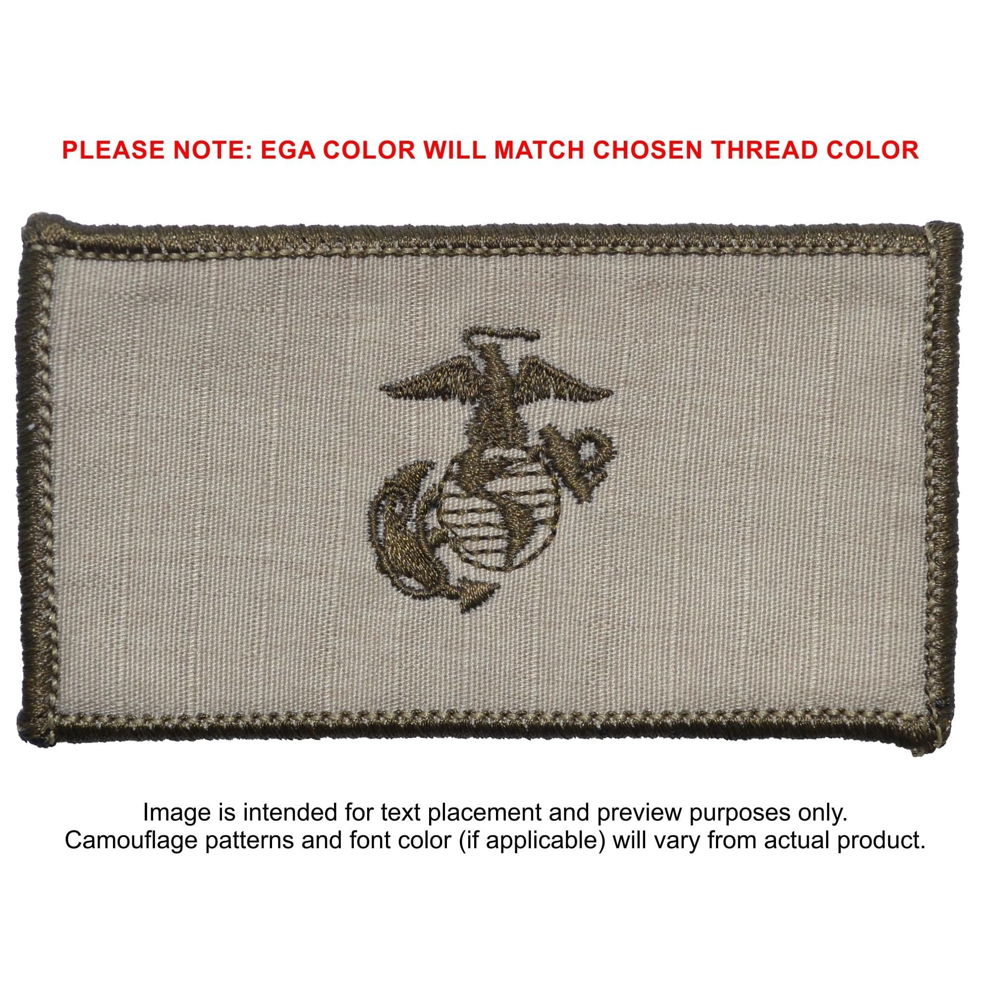 Tactical Gear Junkie Patches Desert Sand USMC Plate Carrier Flak Patch - Eagle Globe and Anchor Graphic (Open Globe)