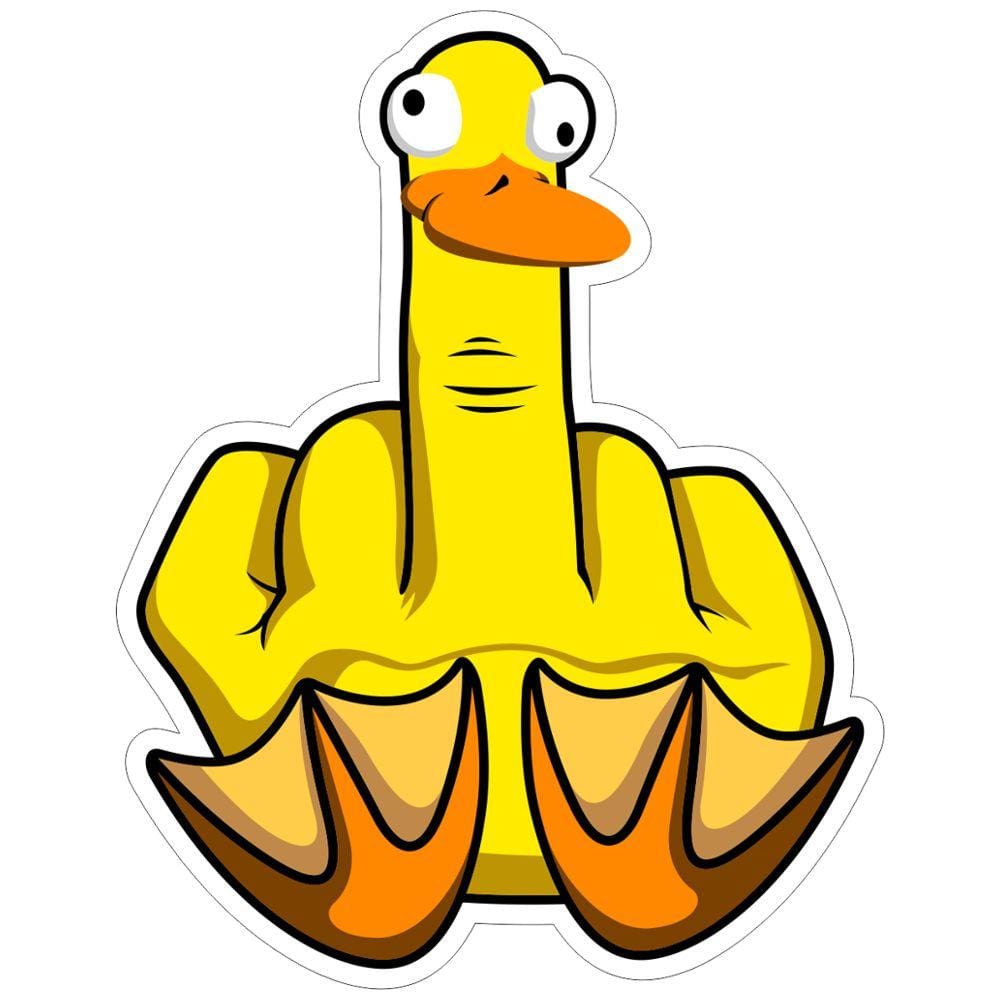 Tactical Gear Junkie Stickers Duck You - 3x4 inch Sticker