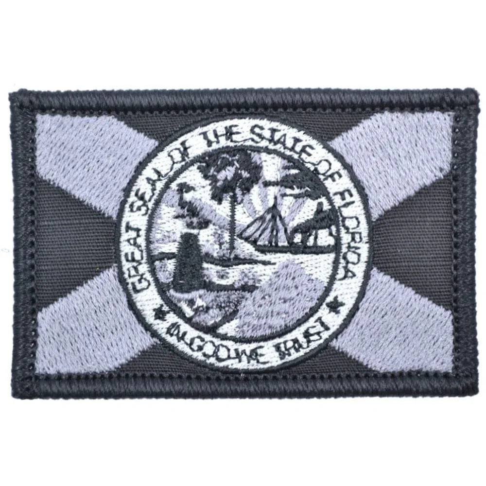 Tactical Gear Junkie Patches Black Florida State Flag - 2x3 Patch