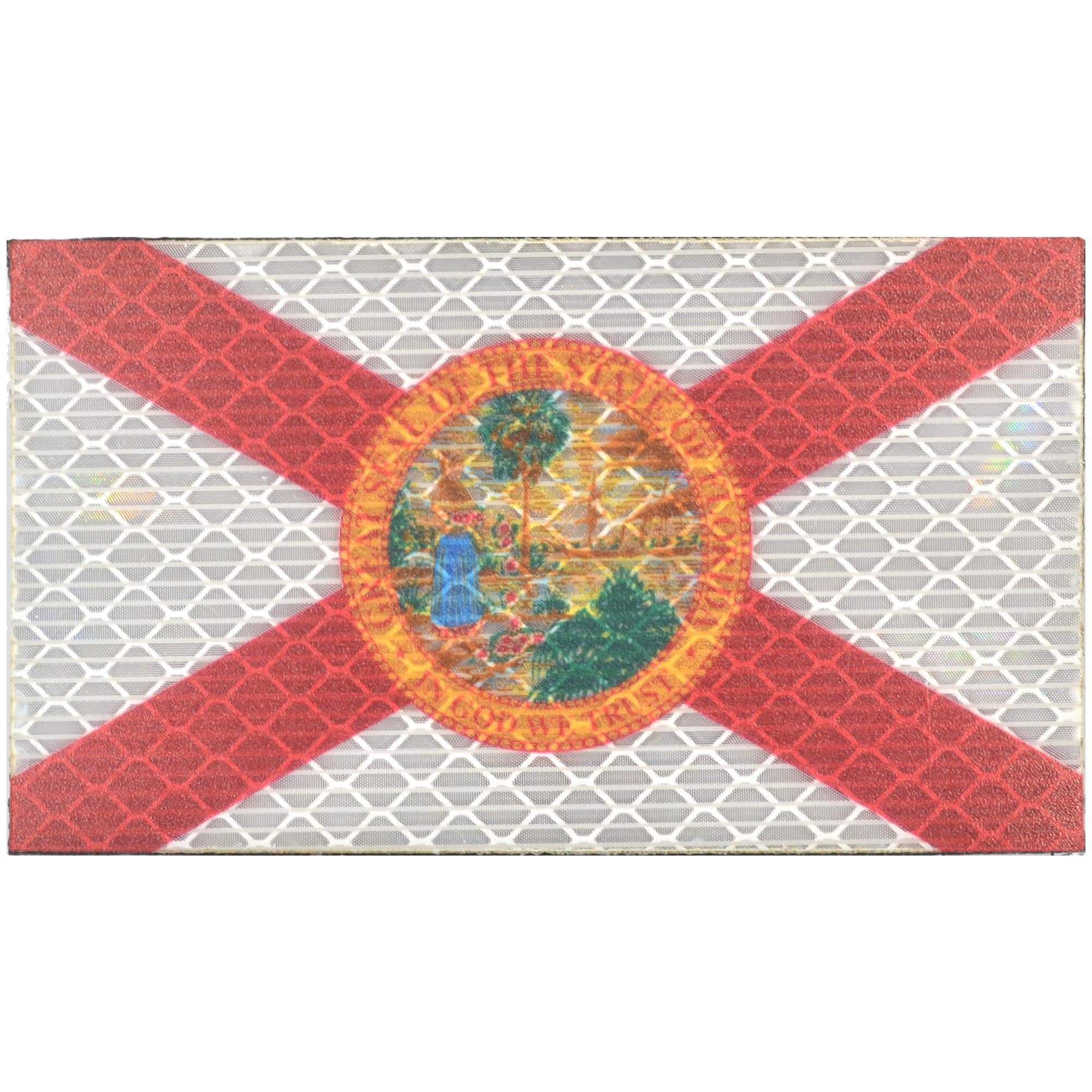 Tactical Gear Junkie Patches Reflective Florida State Flag - 2x3.5 Patch
