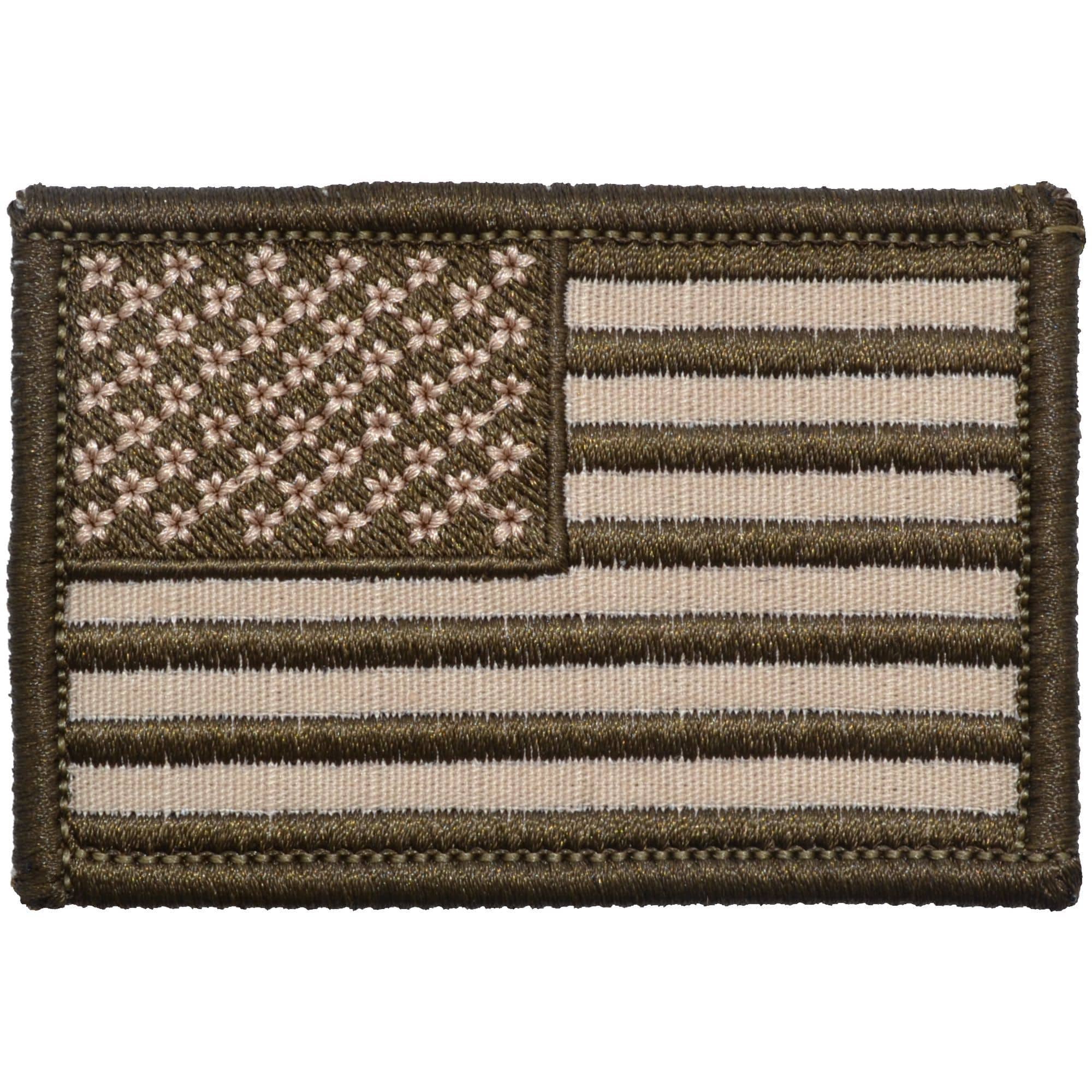Tactical Gear Junkie Patches Left Face (Forward) Desert Sand US Flag - 2x3 Patch