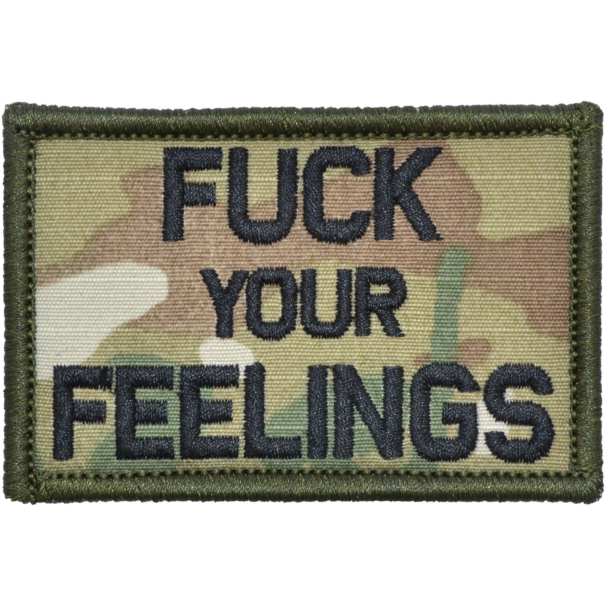 Tactical Gear Junkie Patches MultiCam Fuck Your Feelings - 2x3 Patch