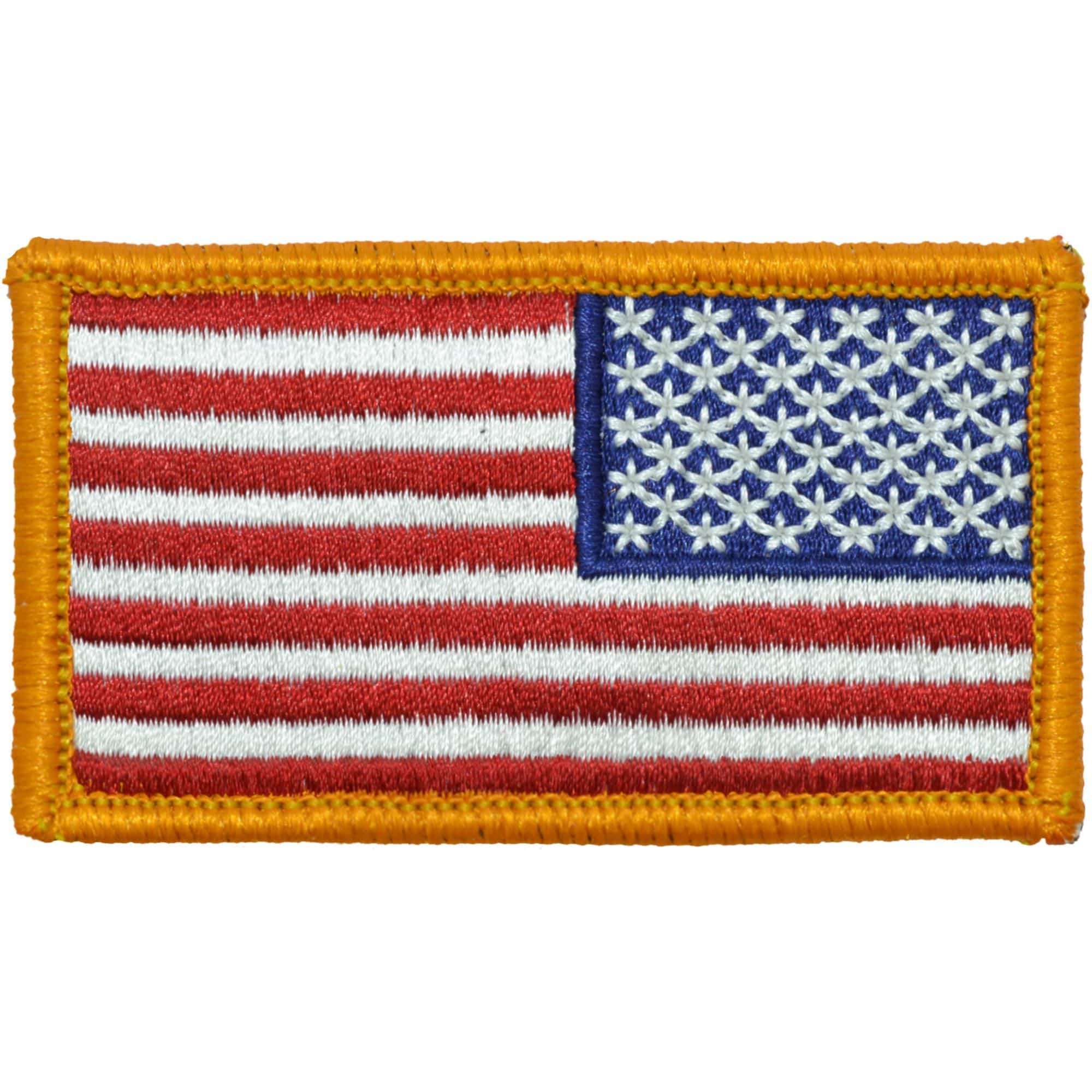 Reverse American Flag Color Patch with Hook and Loop