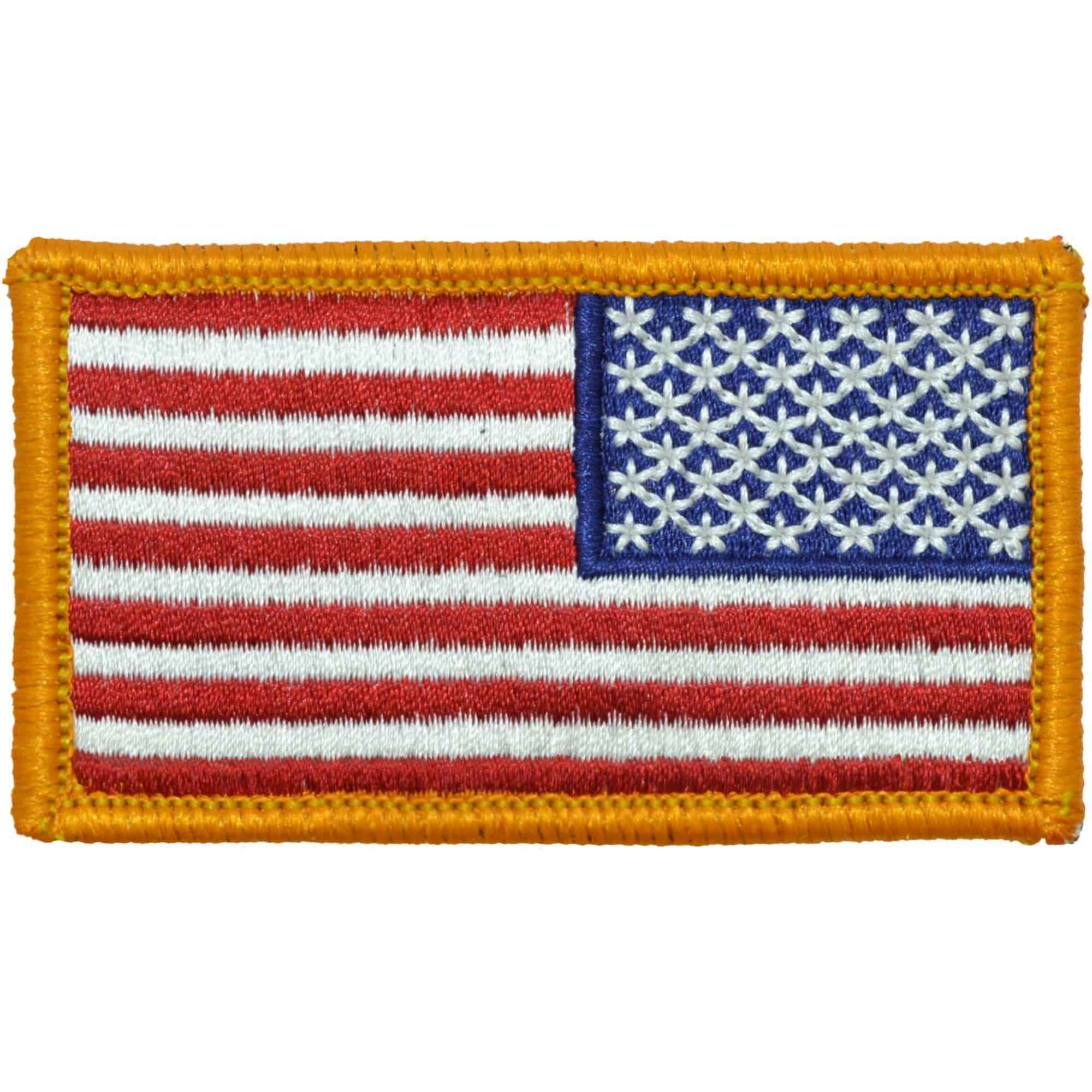 USA Flag Fully Embroidered Patch - Full Color - Milspec
