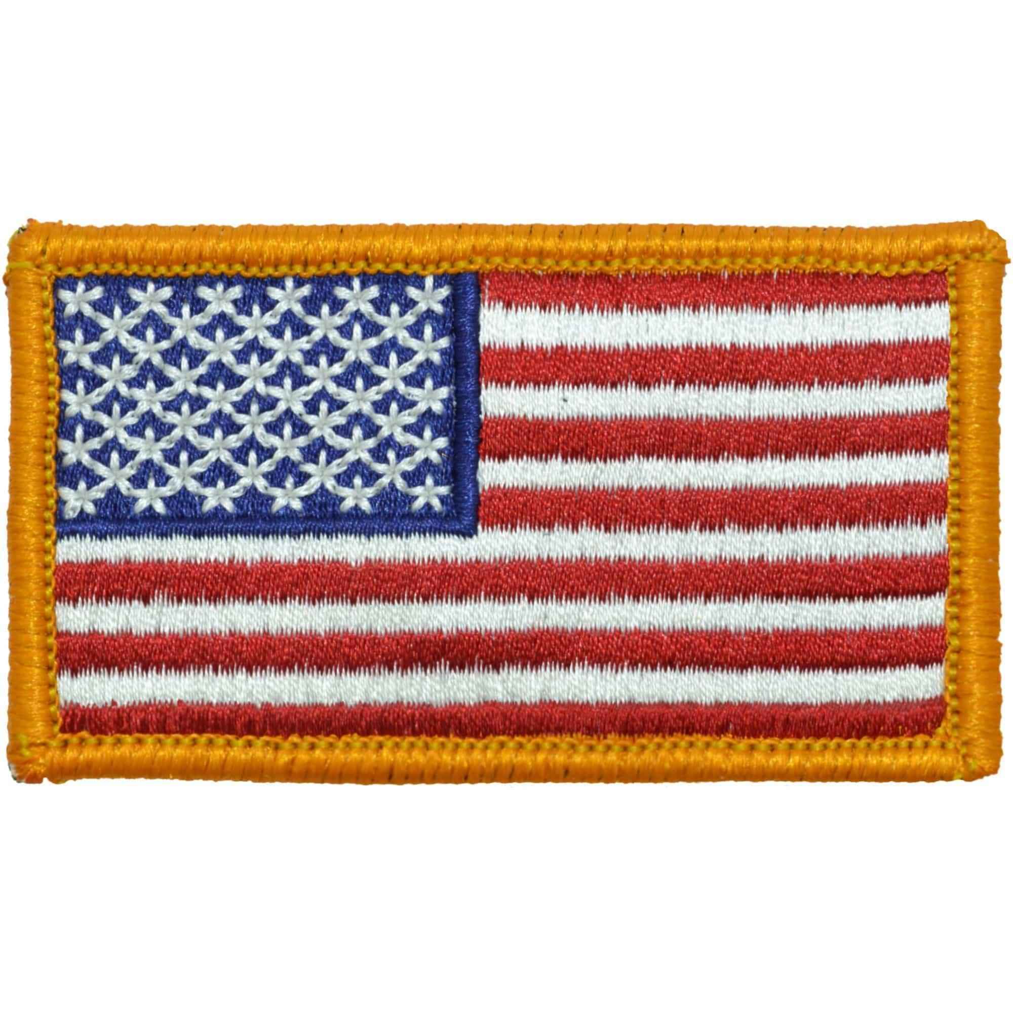 USA Flag Fully Embroidered Patch - Full Color - Milspec