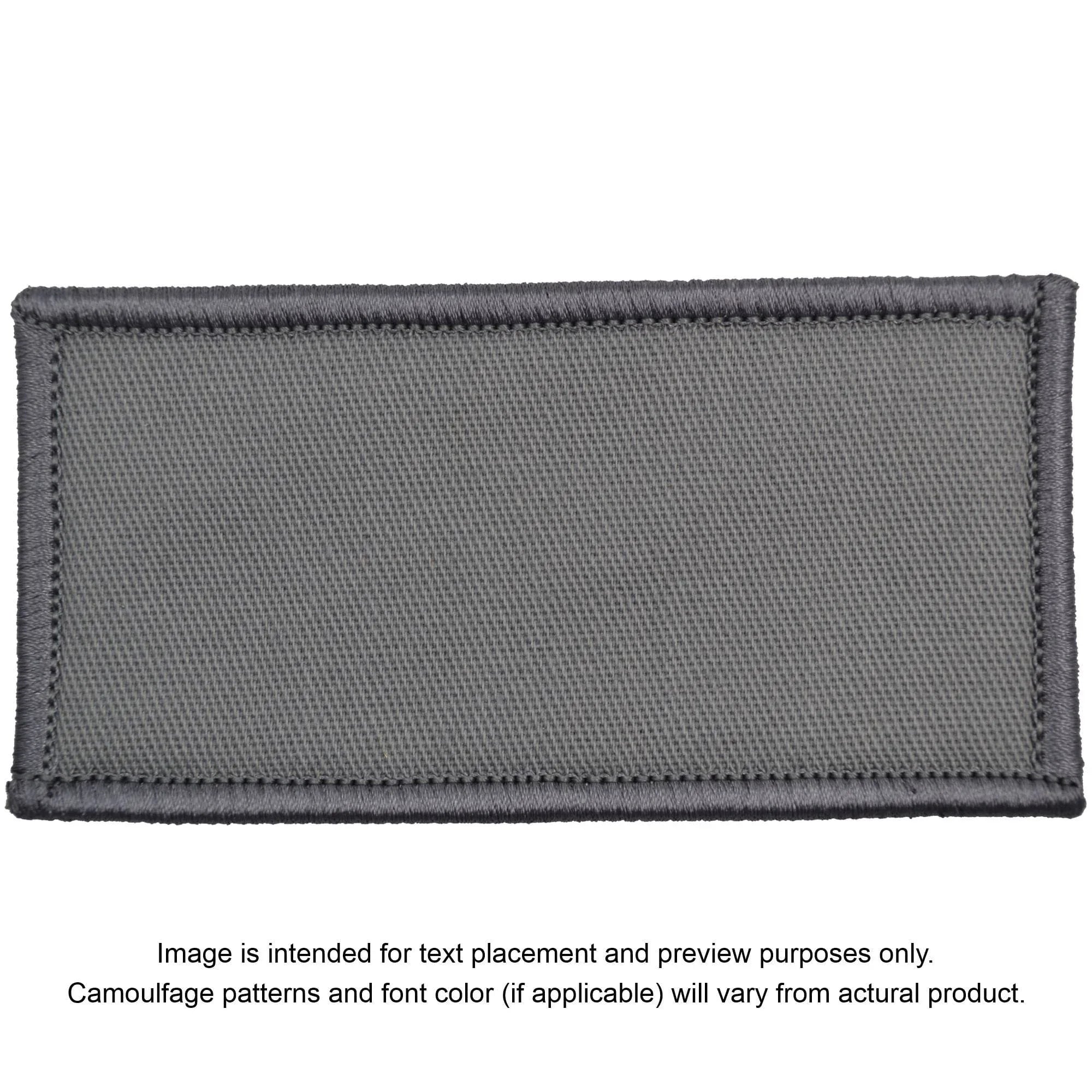 Tactical Gear Junkie Patches Gray Custom Text Patch - 2x4