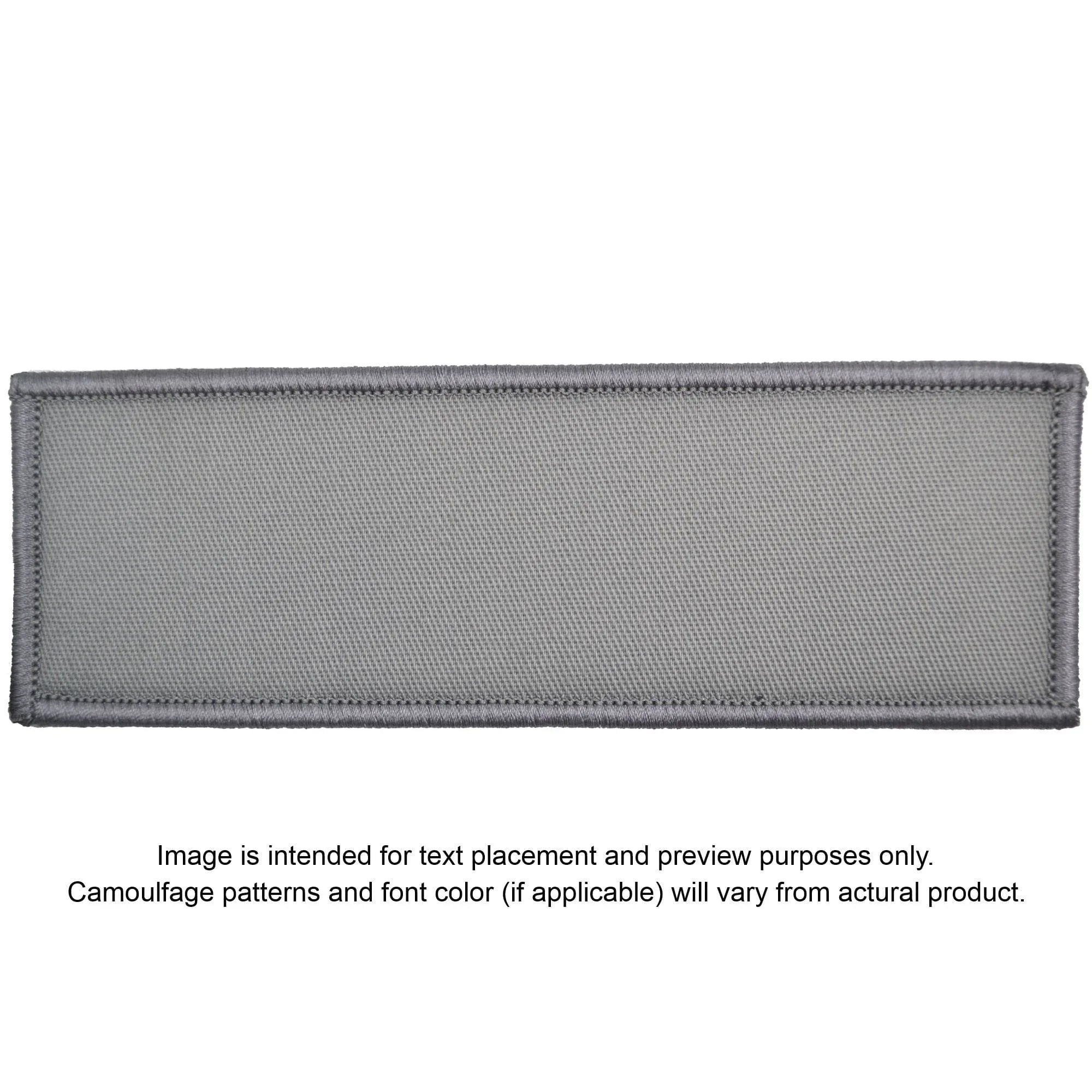 Tactical Gear Junkie Patches Gray Custom Plate Carrier Text Patch - 2x6
